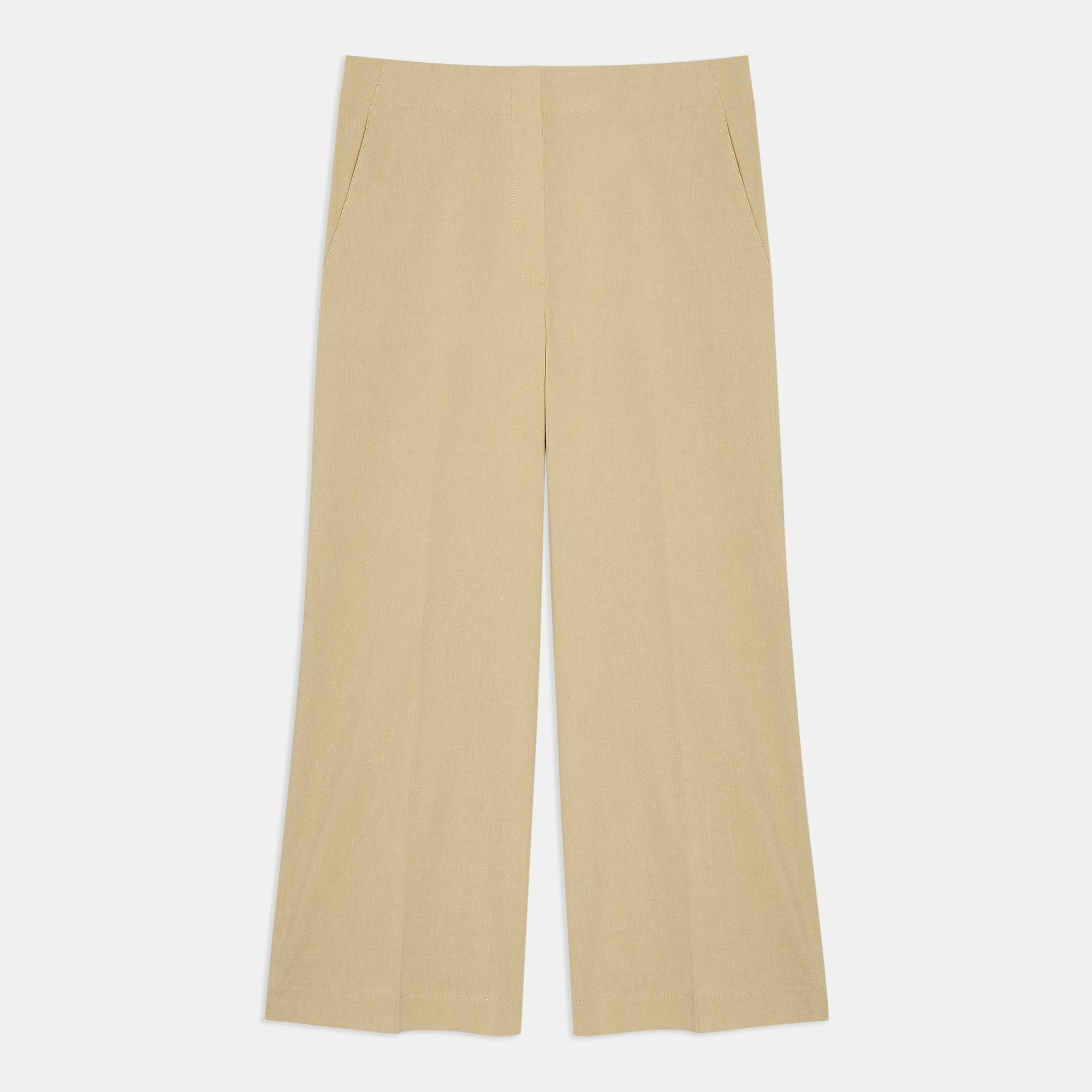 Wide Crop Pant in Good Linen