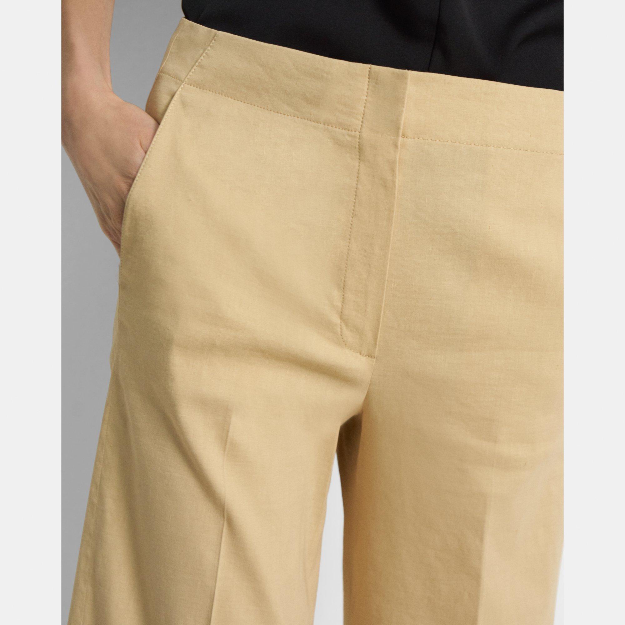 Wide Crop Pant in Good Linen