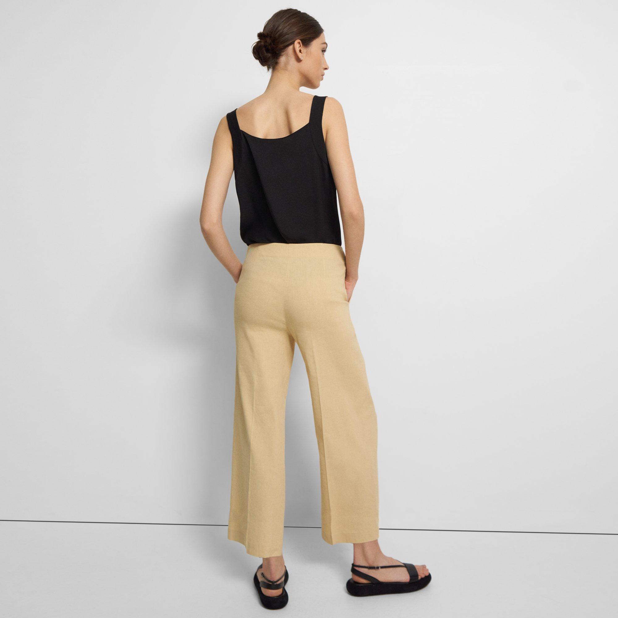 Wide Crop Pant in Good Linen