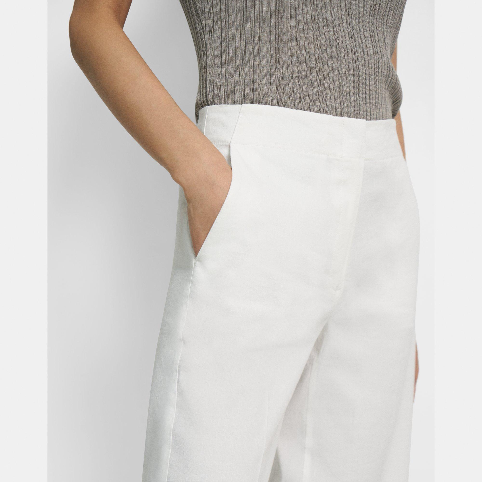 Wide Crop Pant in Good Linen