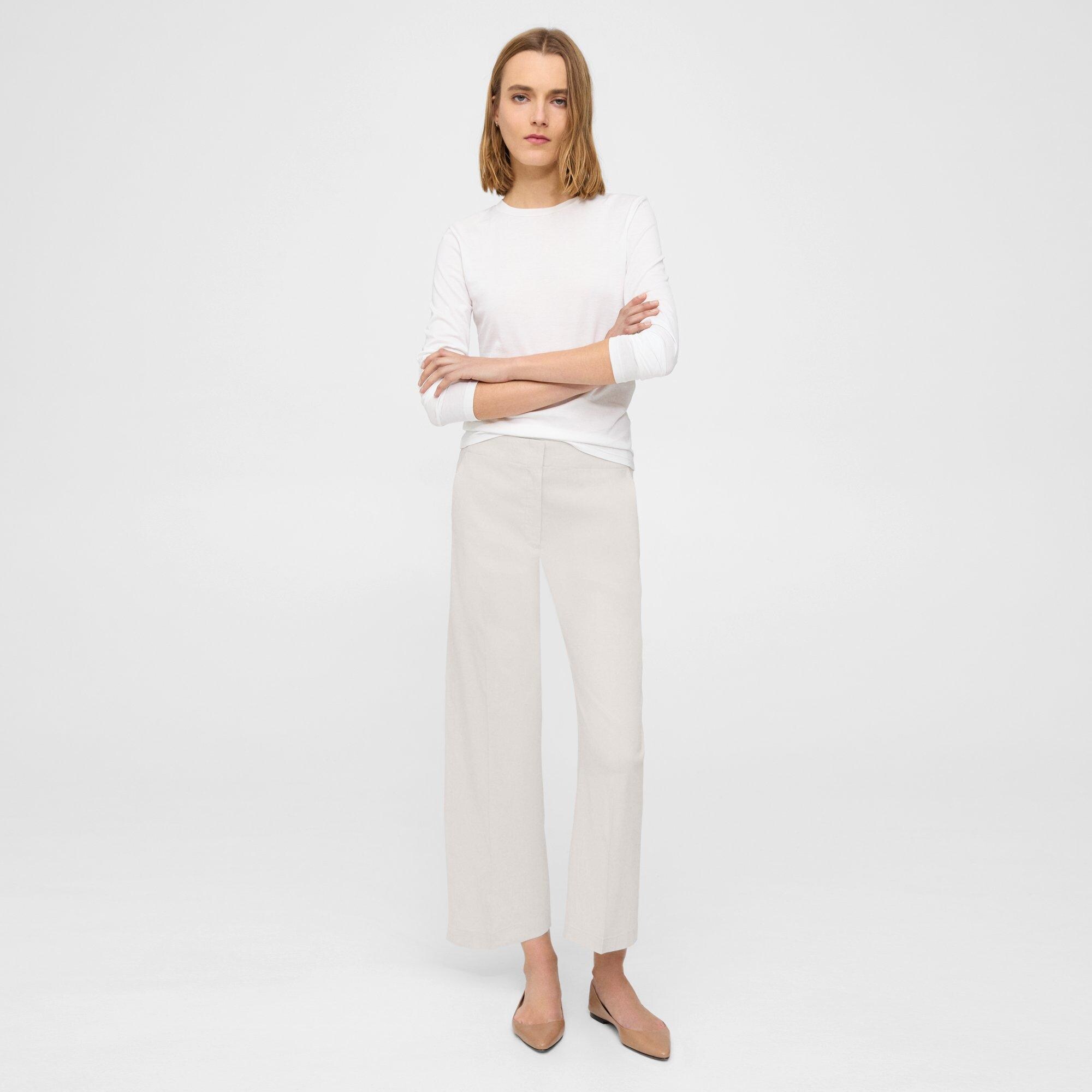 Wide Crop Pant in Good Linen