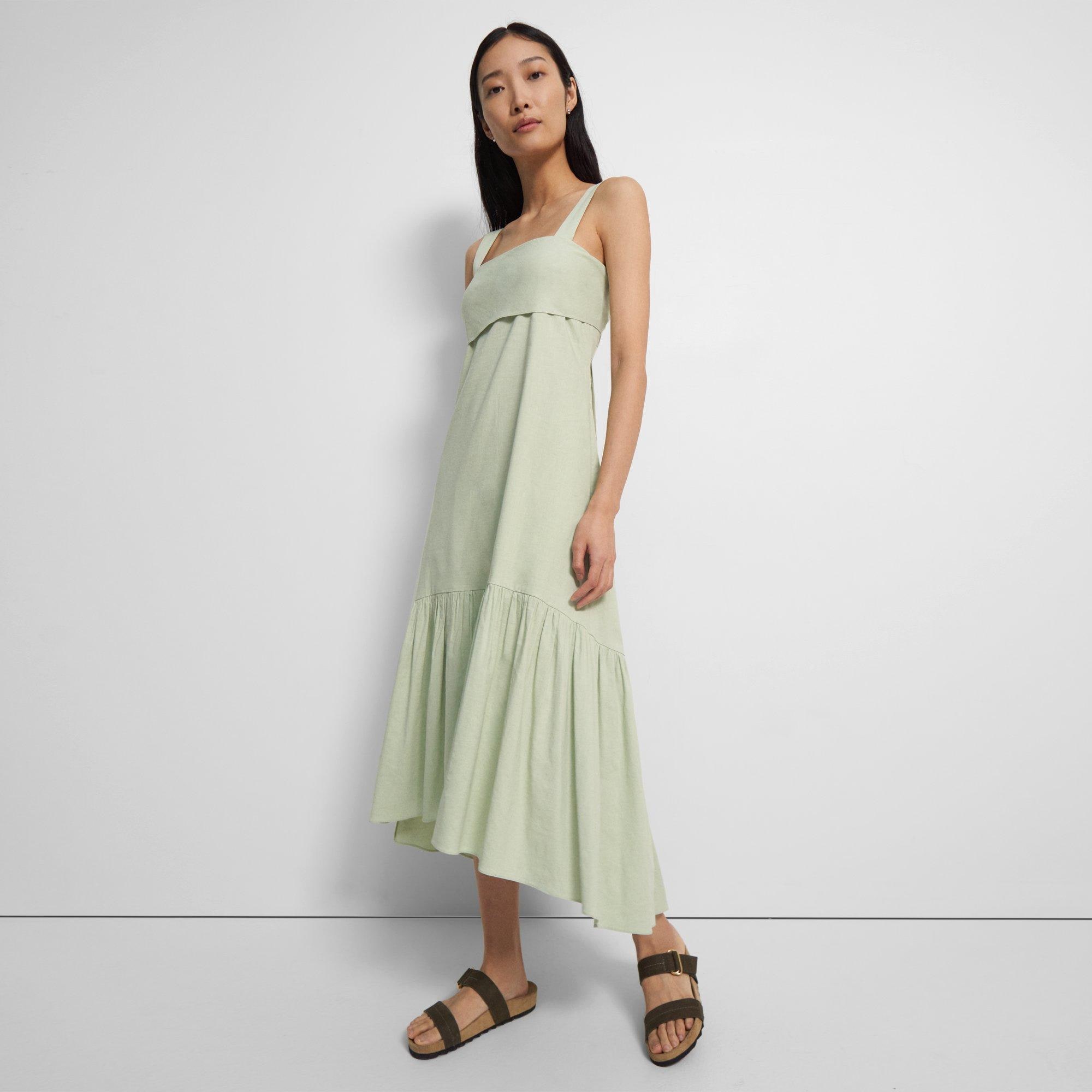 Tie-Back Dress in Good Linen