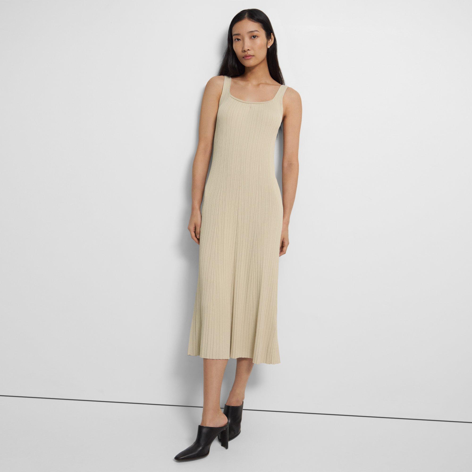 Stretch Knit Tank Dress Theory