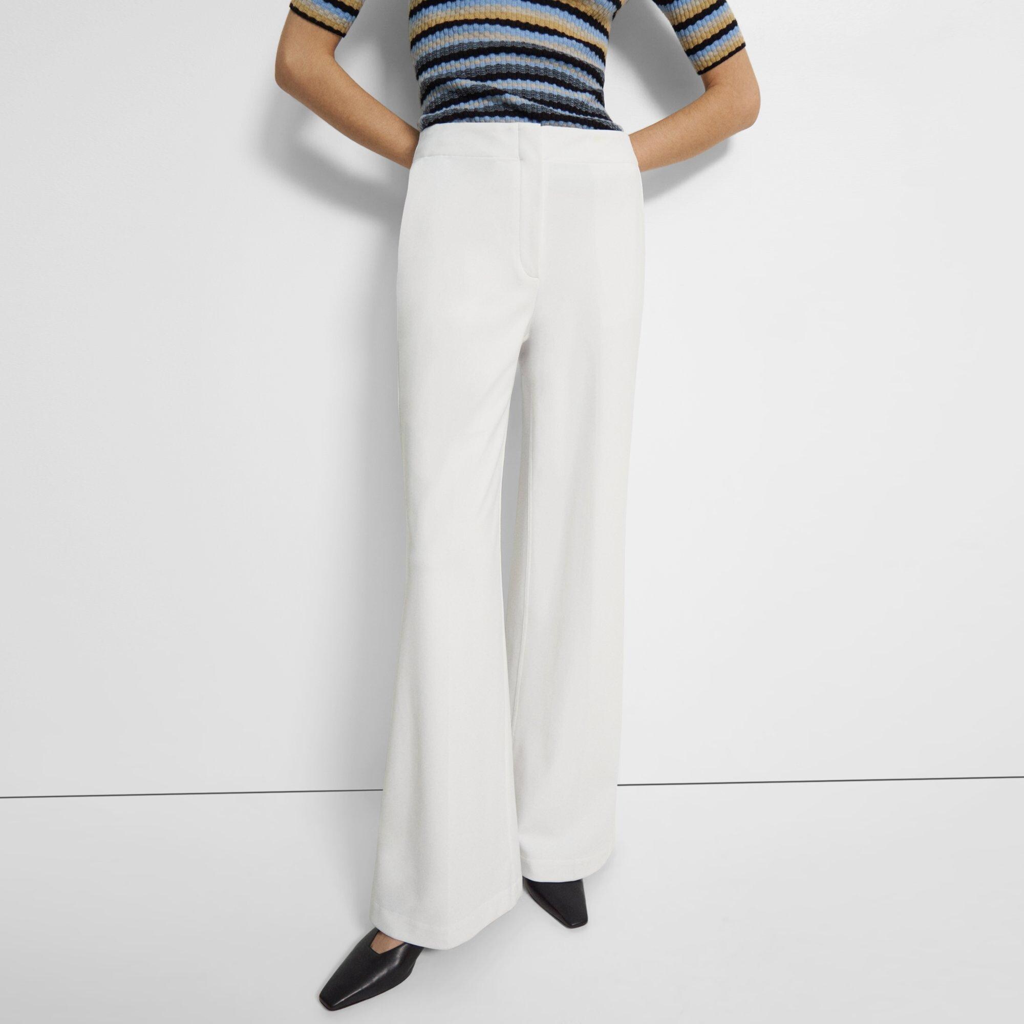 Theory Precision Ponte Wide Leg Pants