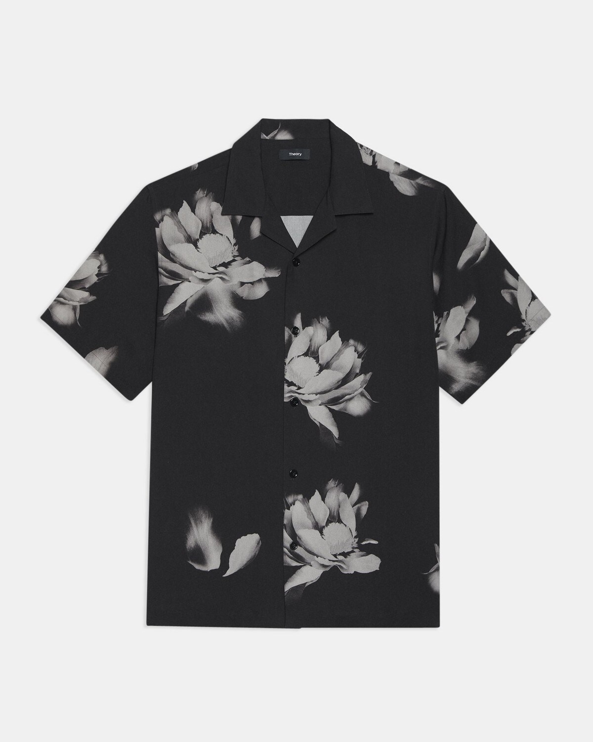 Noll Short-Sleeve Shirt in Floral Crepe