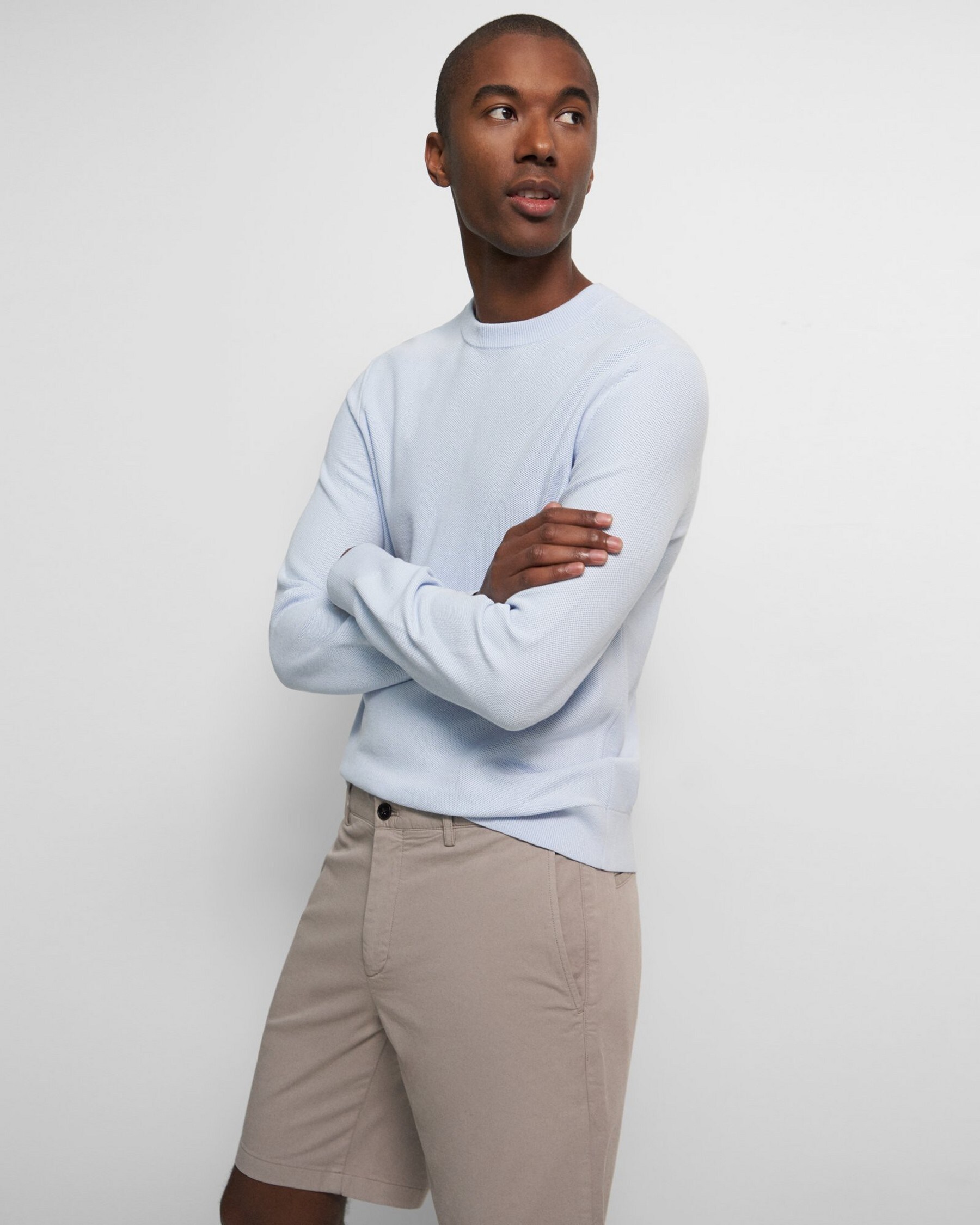 Theory Riland Pullover in Organic Cotton
