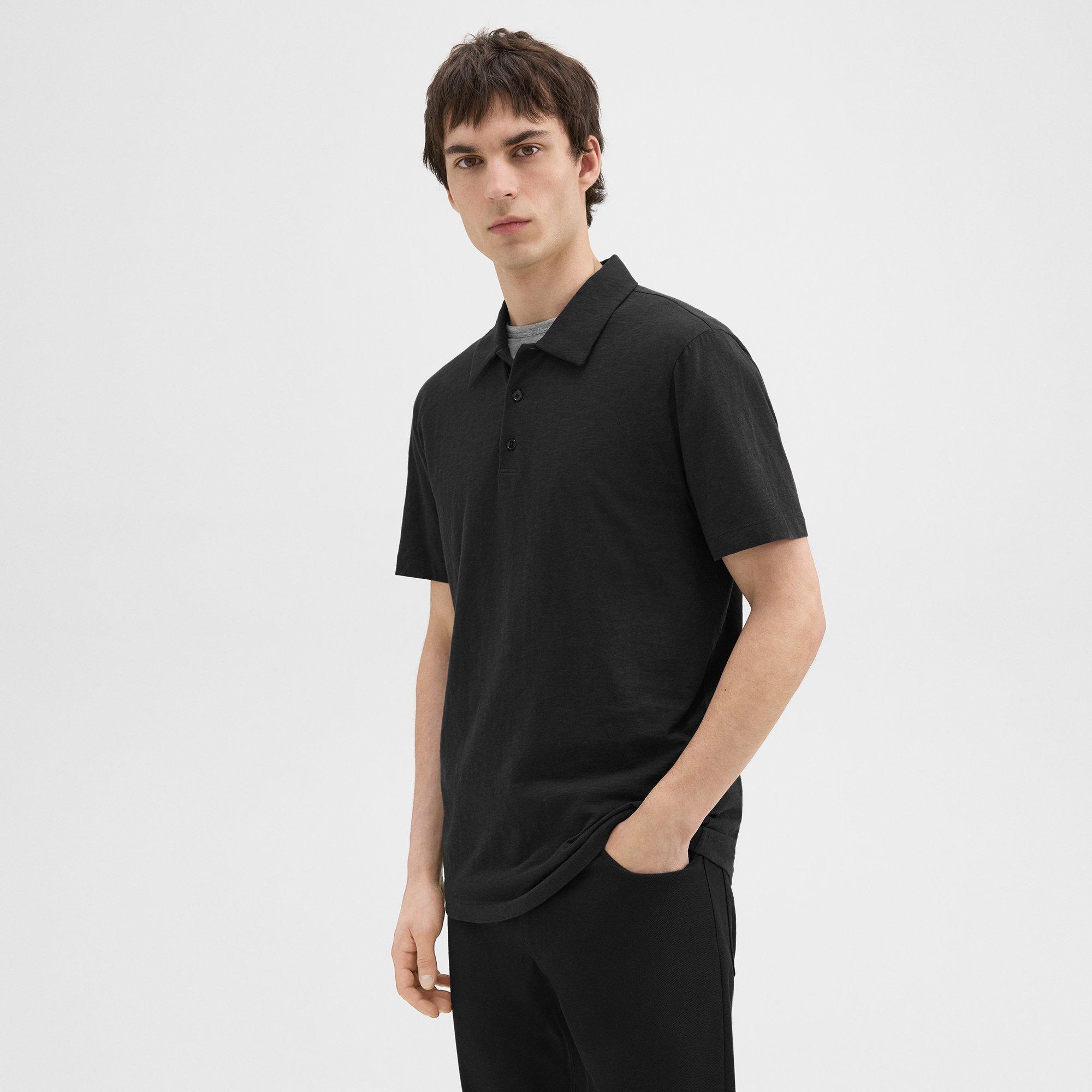 Bron Polo Shirt in Cosmos Slub Cotton