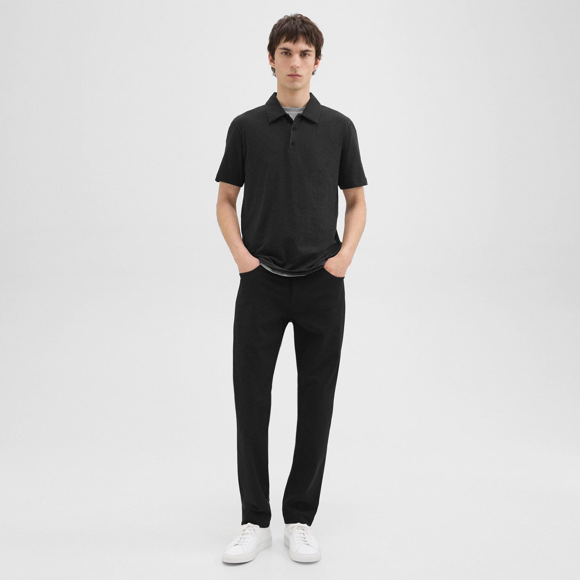 Bron Polo Shirt in Cosmos Slub Cotton