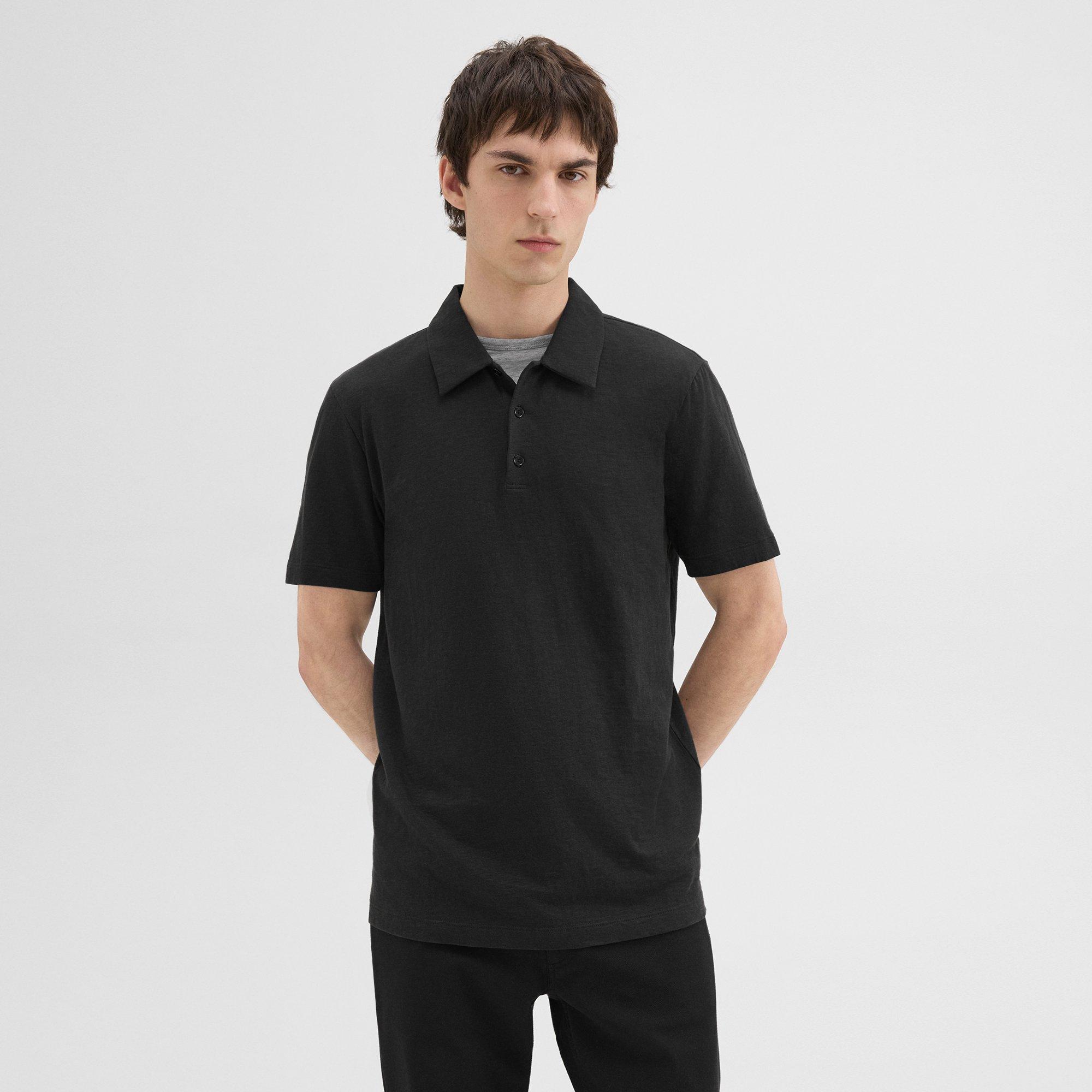 Bron Polo Shirt in Cosmos Slub Cotton