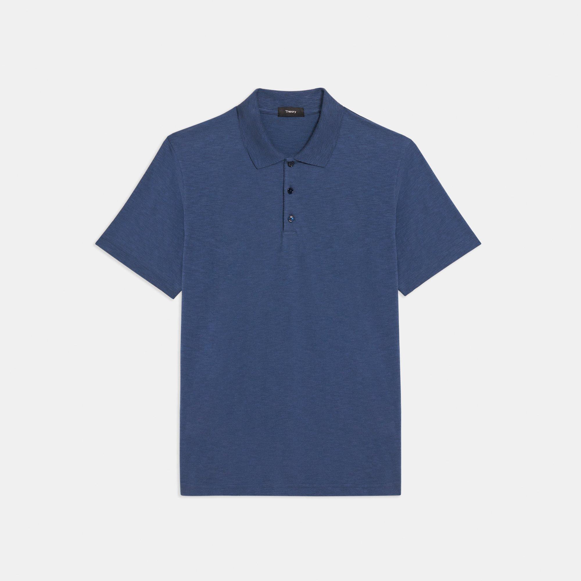 Slub Cotton Polo Shirt | Theory Outlet