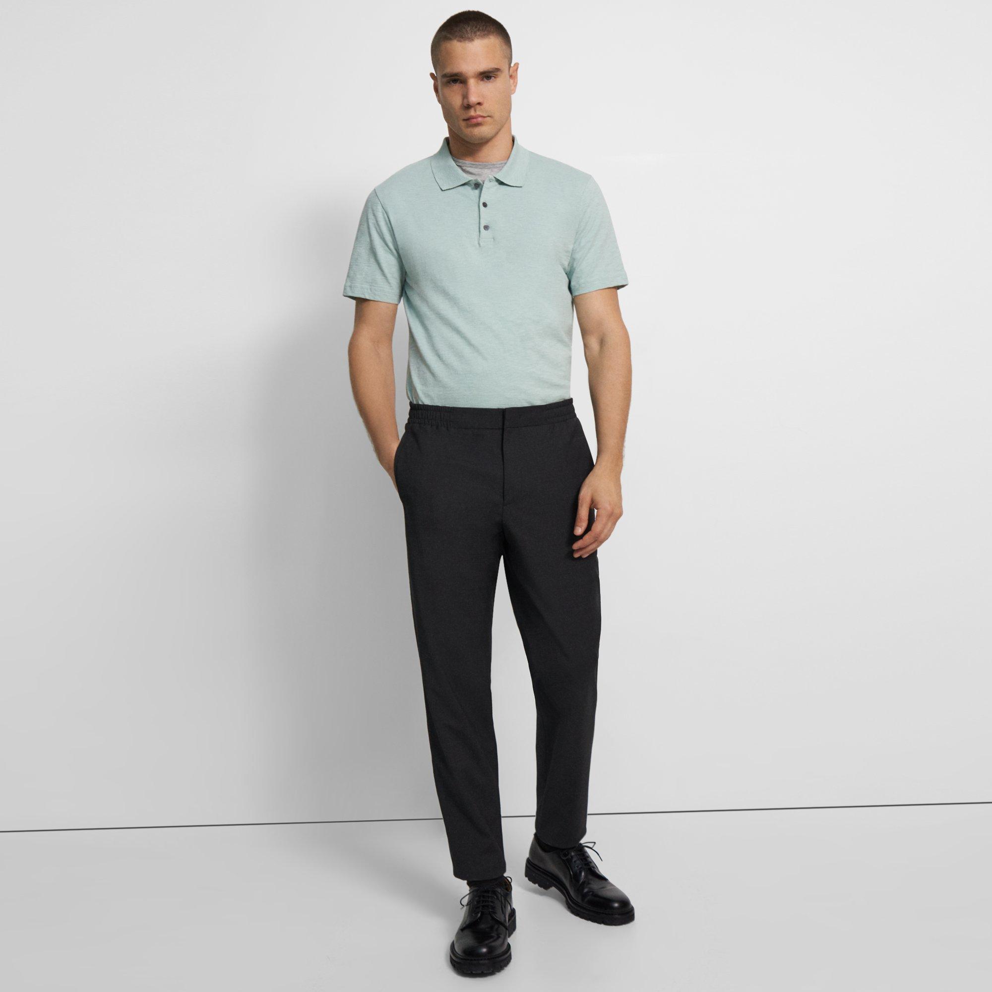 Bron Polo Shirt in Cosmos Slub Cotton
