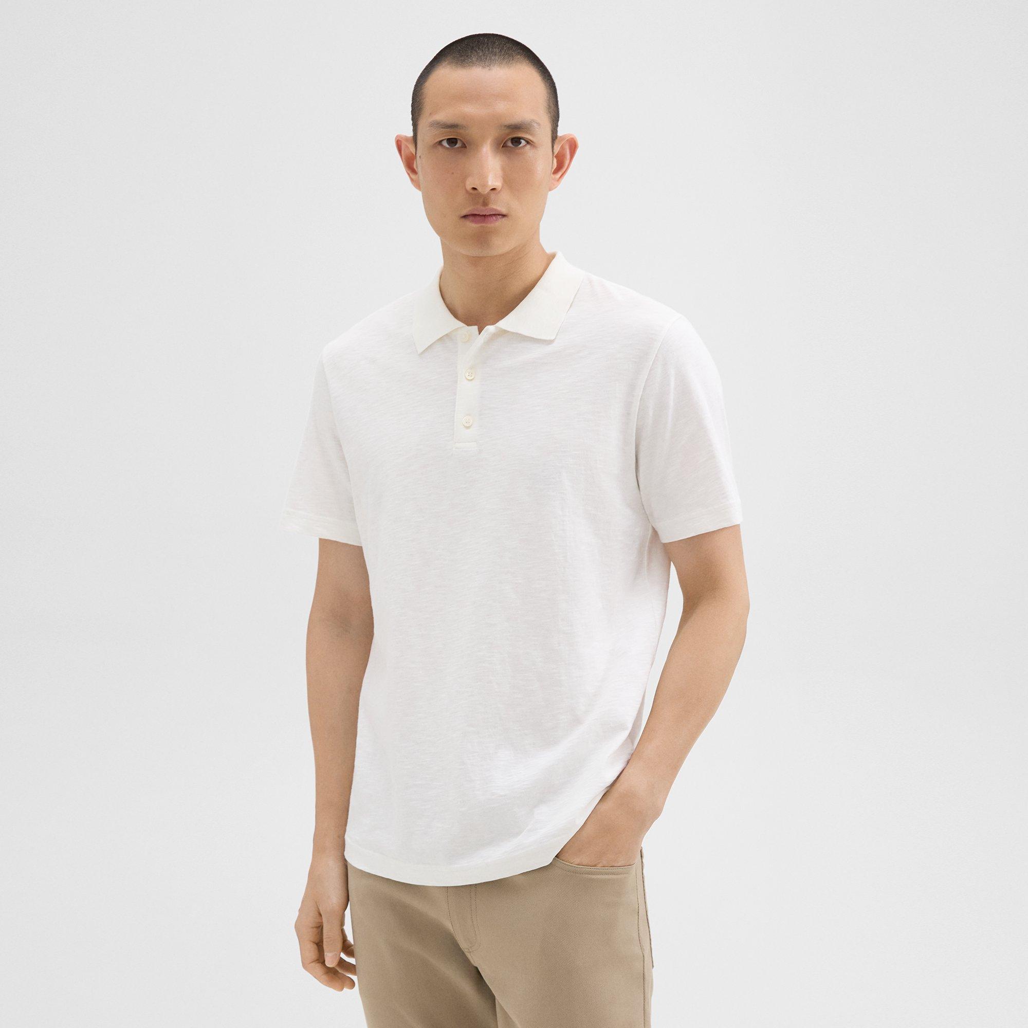 Bron Polo Shirt in Cosmos Slub Cotton