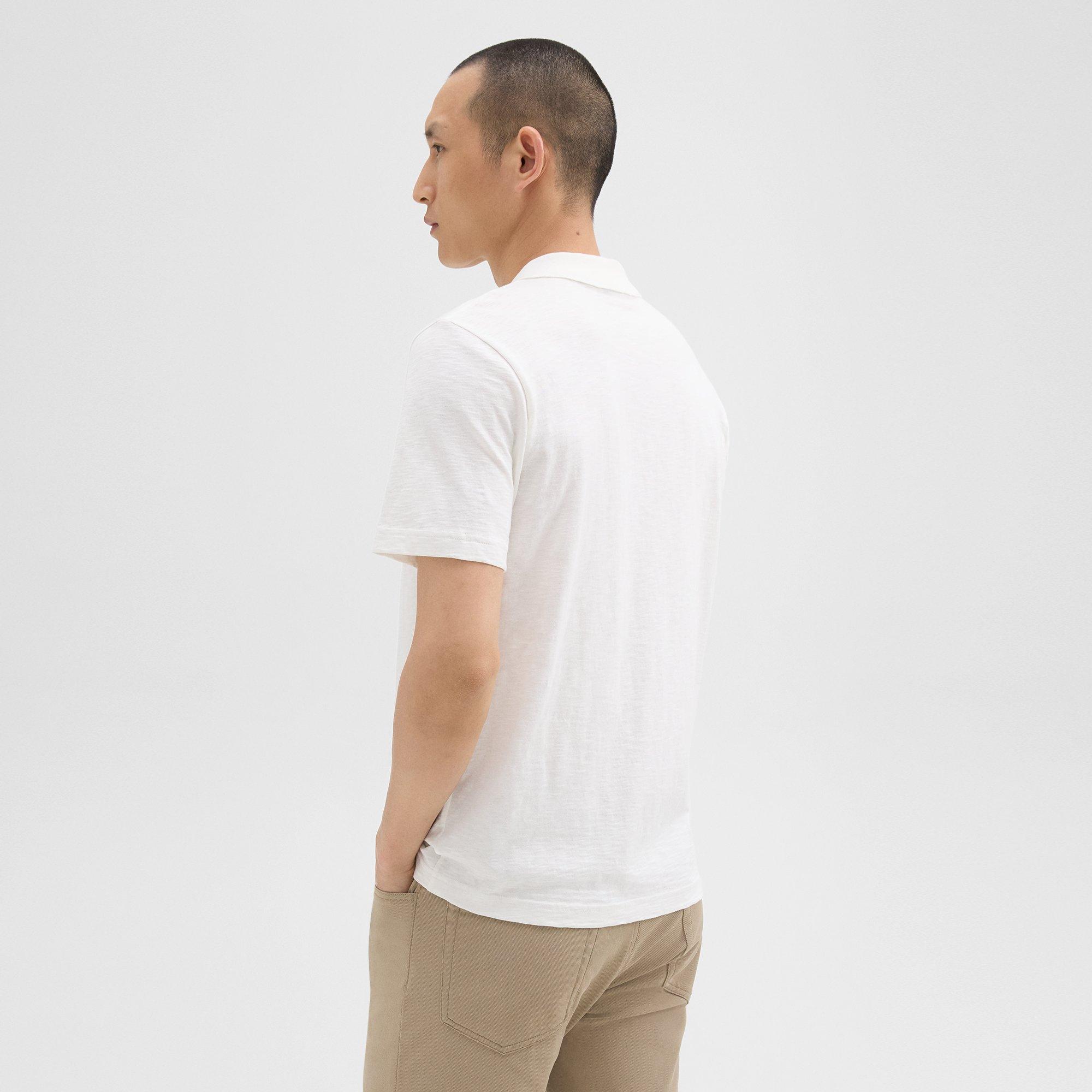 Bron Polo Shirt in Cosmos Slub Cotton