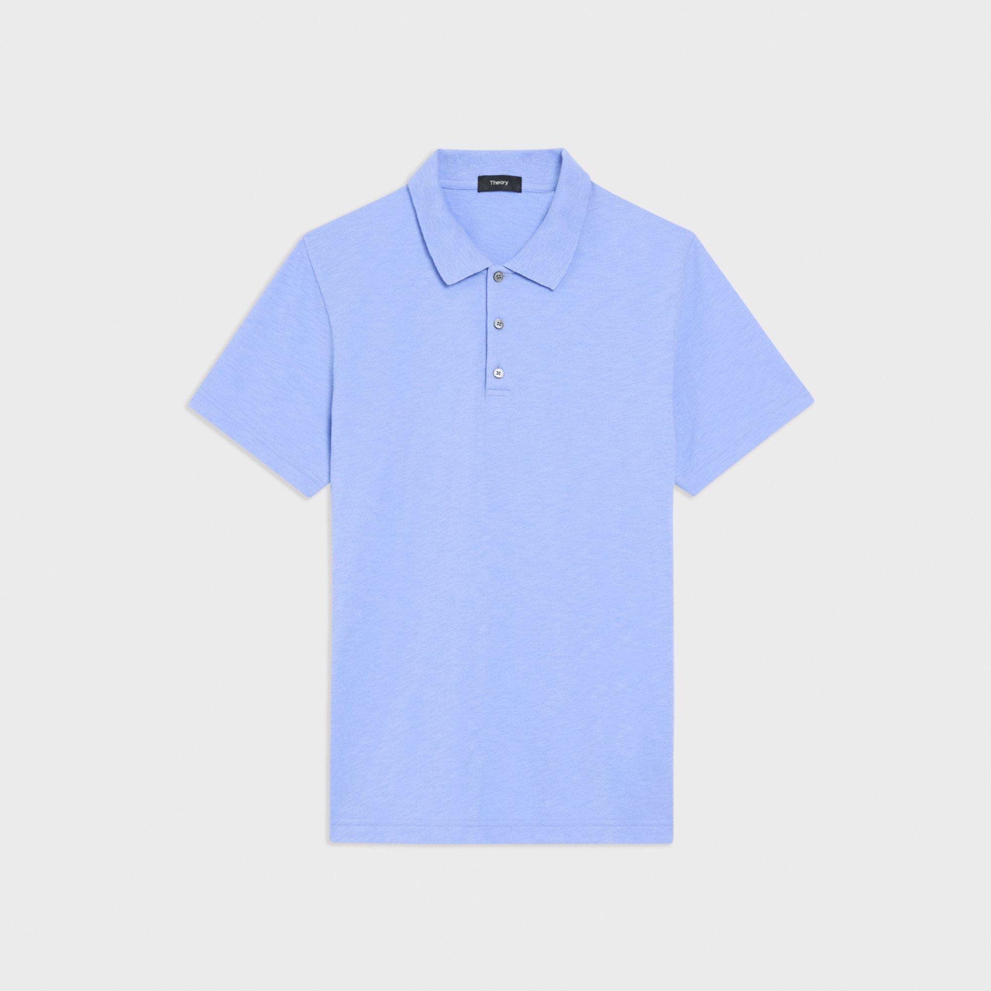 Bron Polo Shirt in Cosmos Slub Cotton