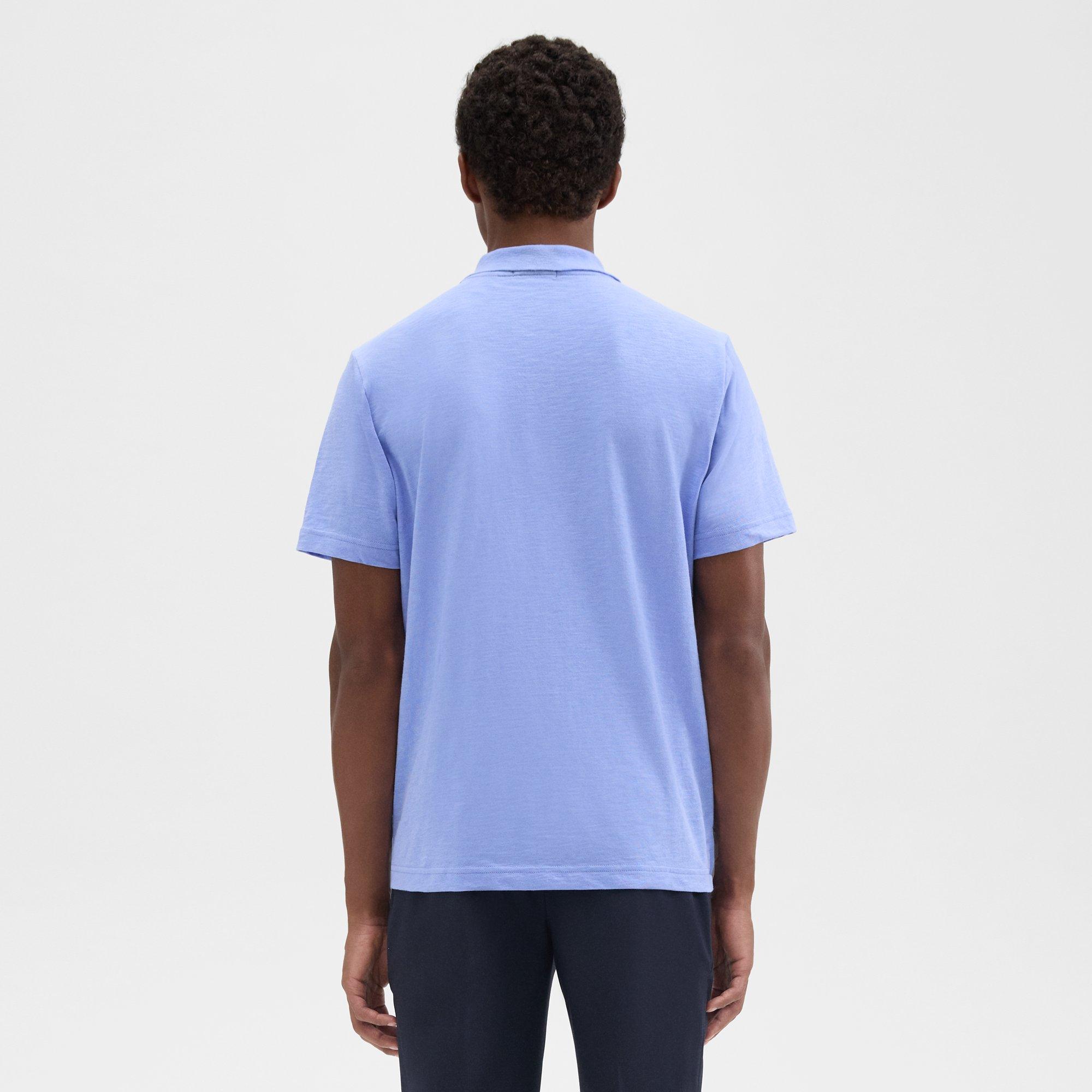 Bron Polo Shirt in Cosmos Slub Cotton