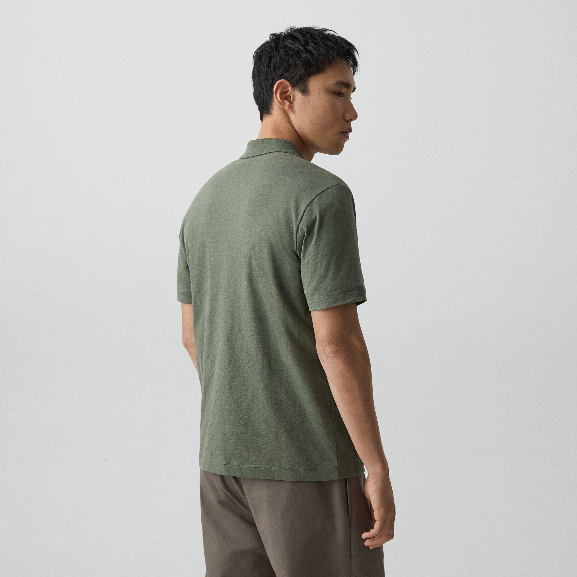 Bron Polo Shirt in Cosmos Slub Cotton