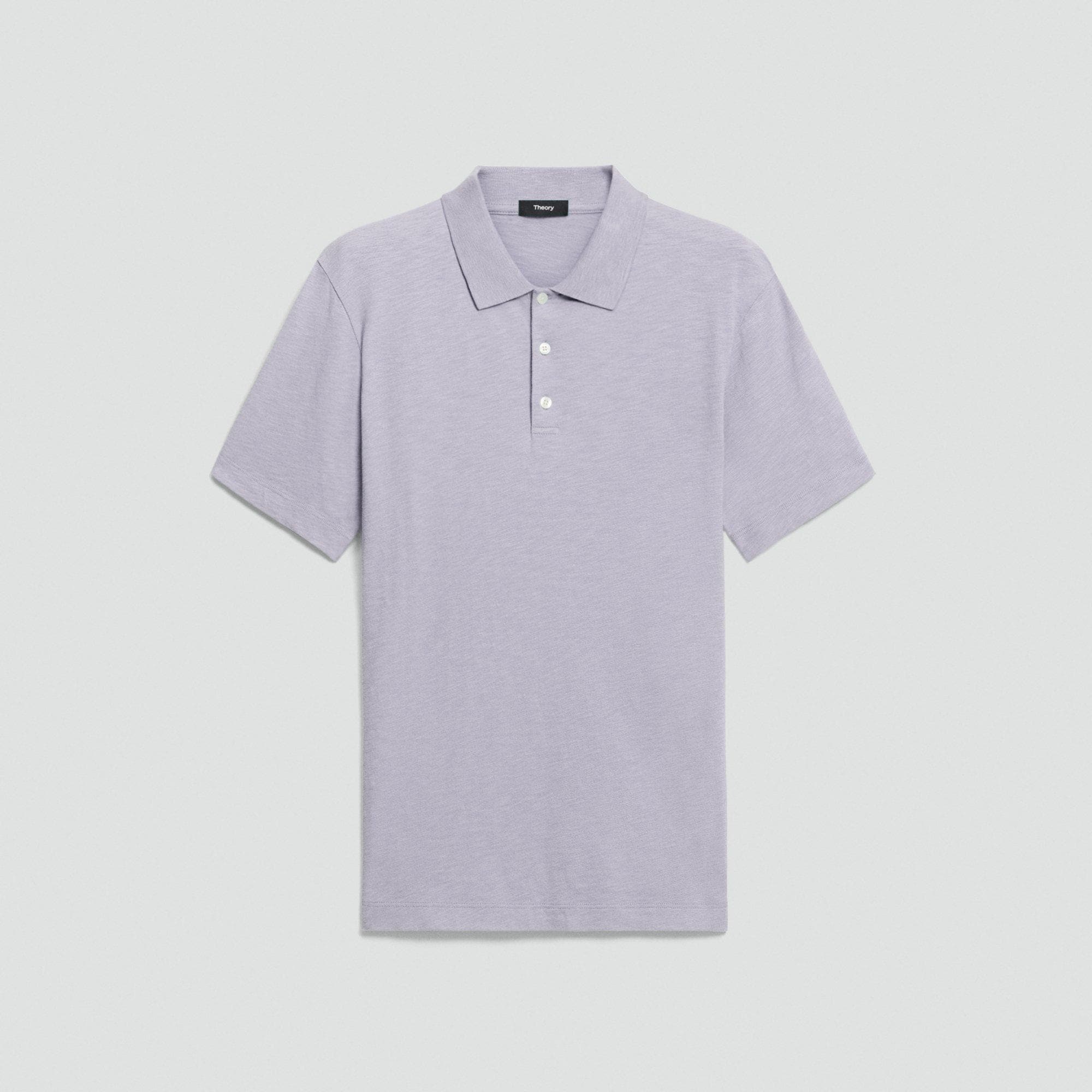 Bron Polo Shirt in Cosmos Slub Cotton