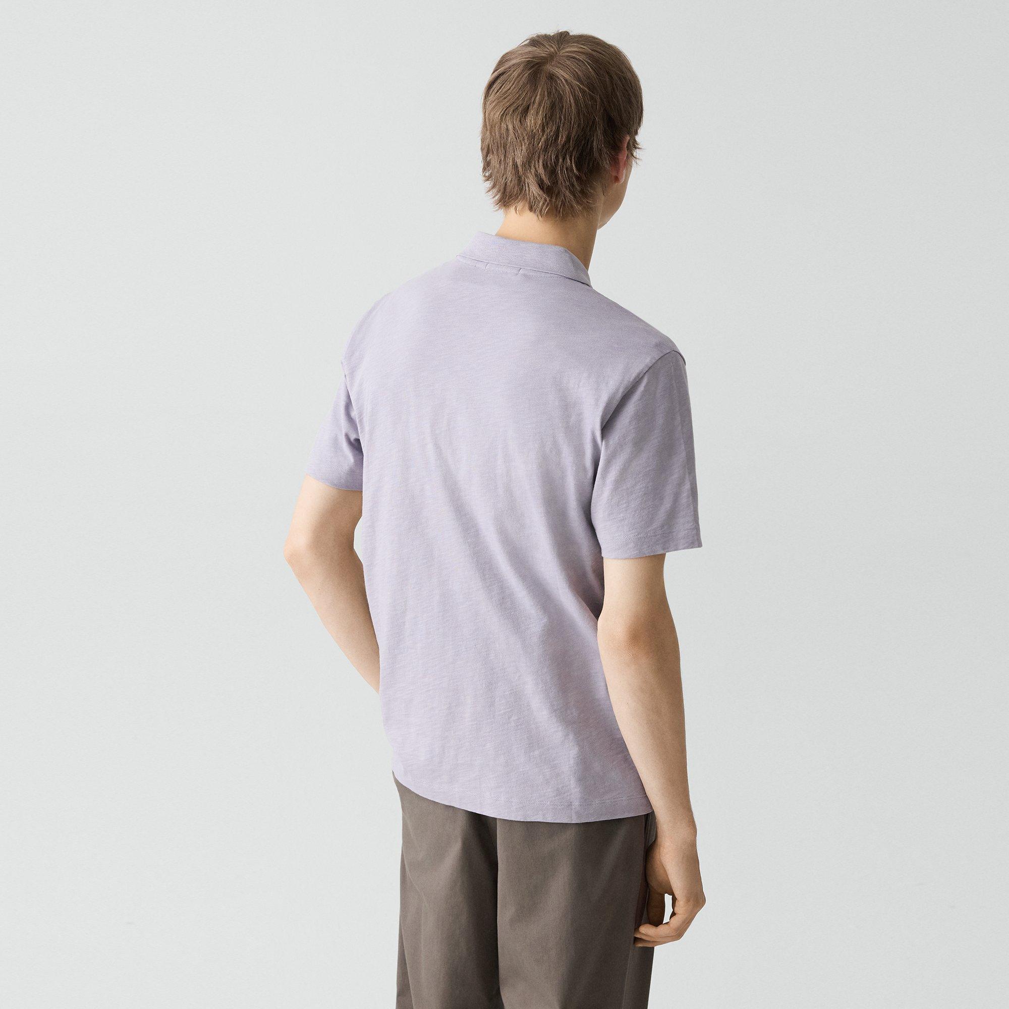 Bron Polo Shirt in Cosmos Slub Cotton