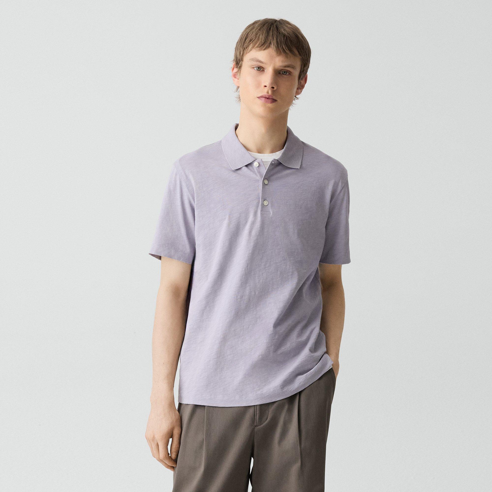 Bron Polo Shirt in Cosmos Slub Cotton
