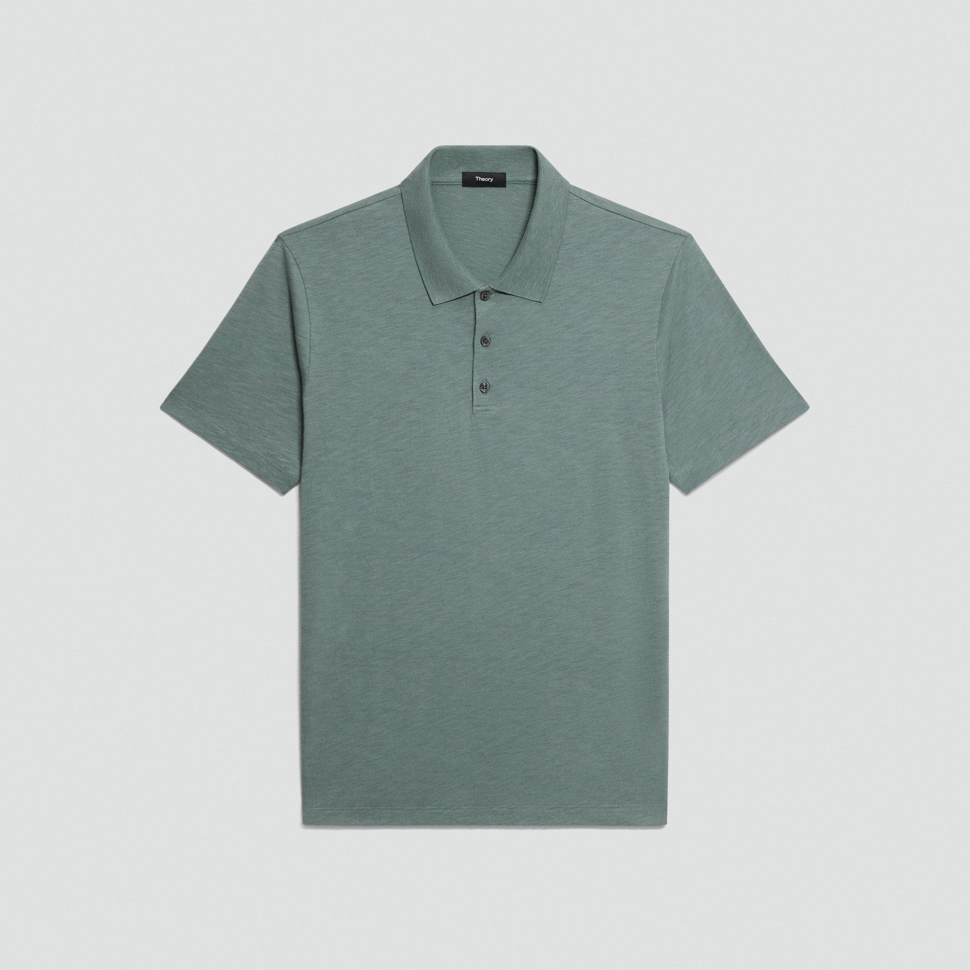 Bron Polo Shirt in Cosmos Slub Cotton