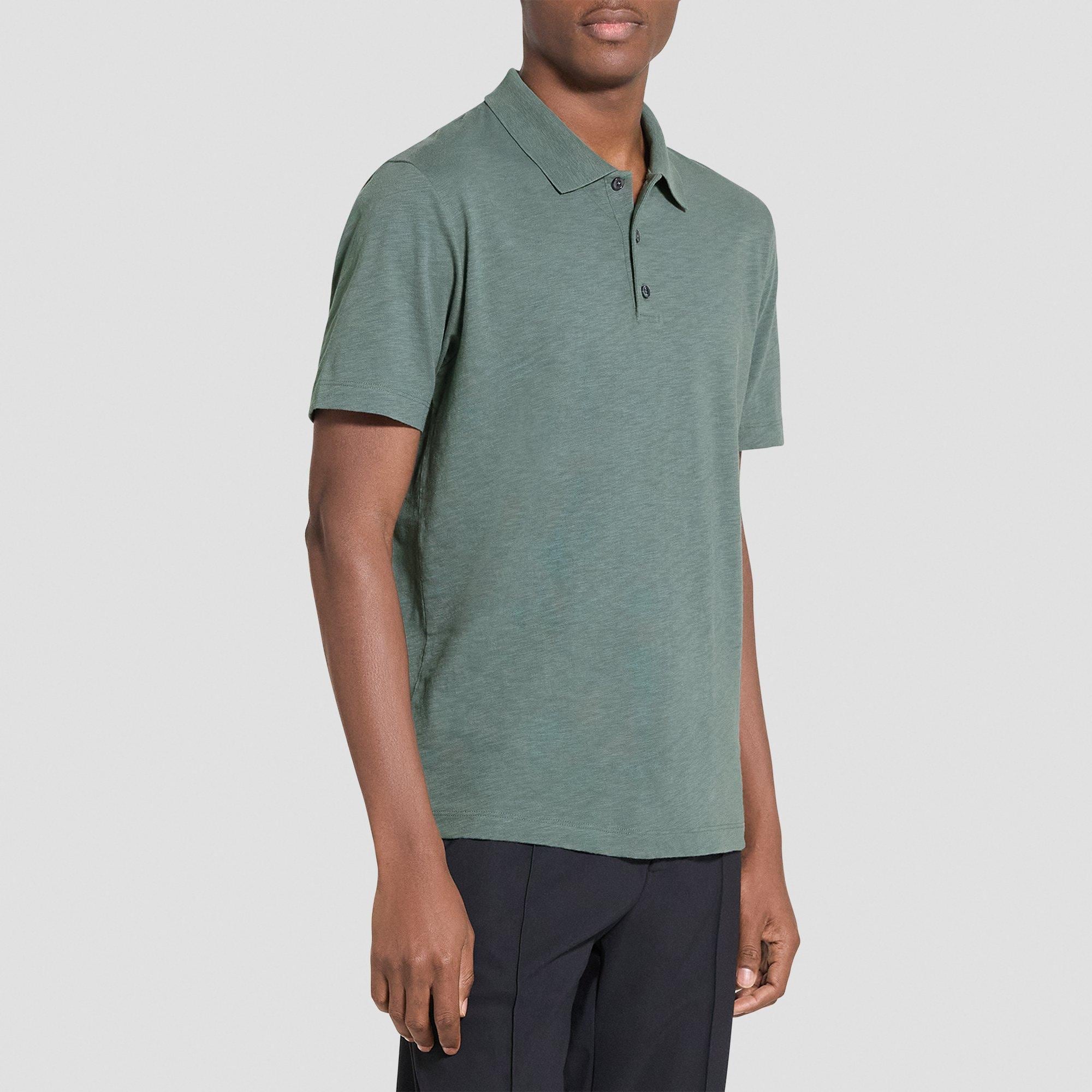 Bron Polo Shirt in Cosmos Slub Cotton