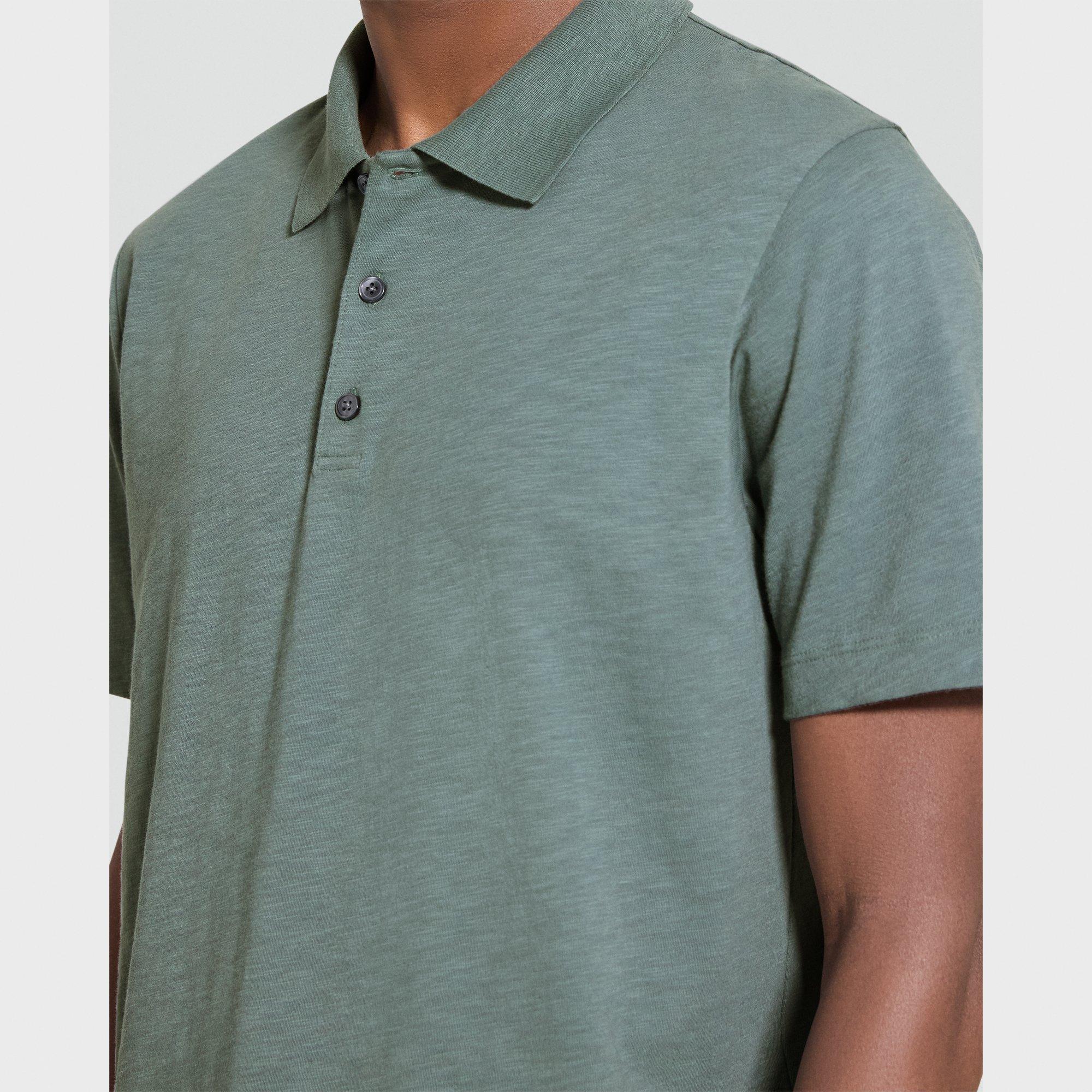 Bron Polo Shirt in Cosmos Slub Cotton