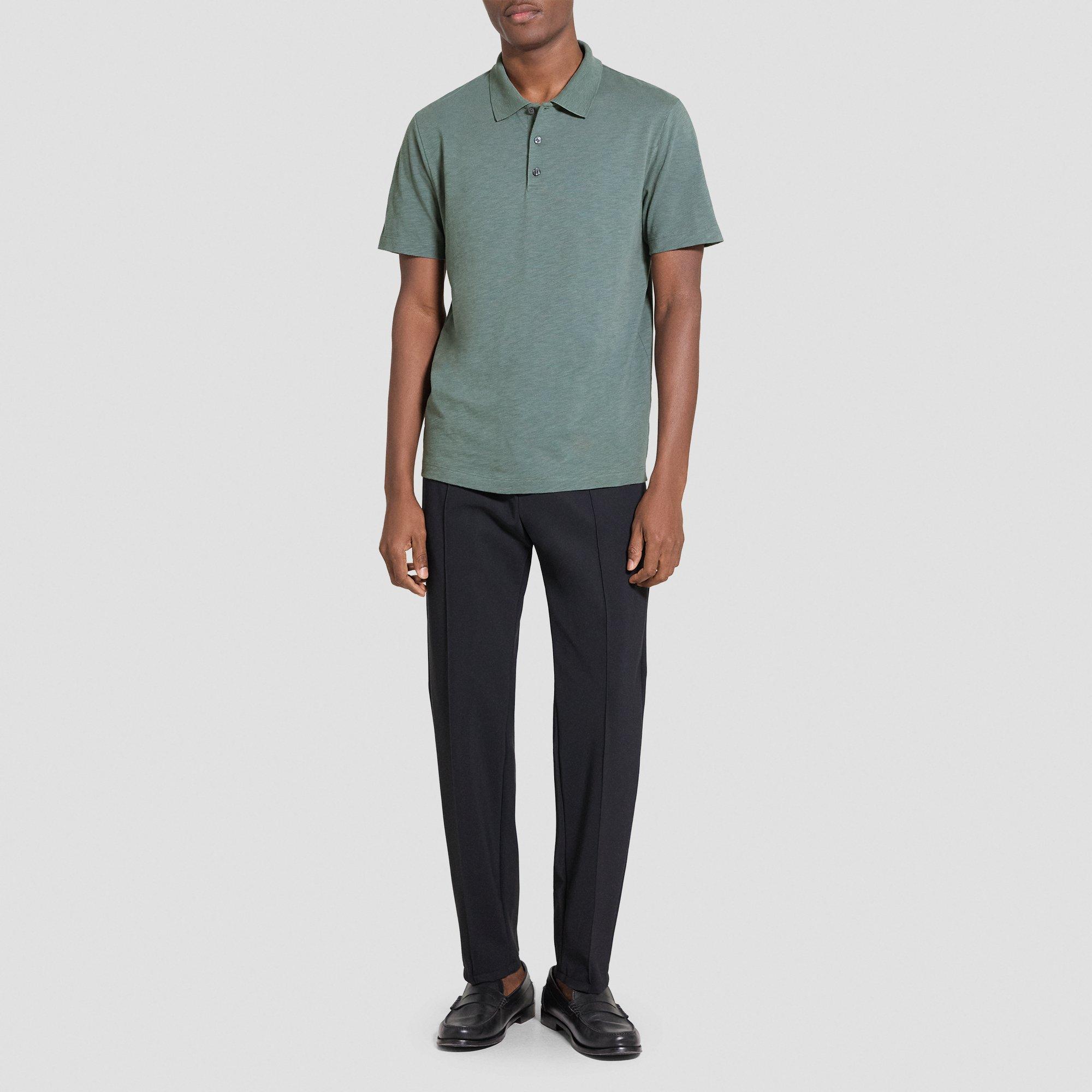 Bron Polo Shirt in Cosmos Slub Cotton