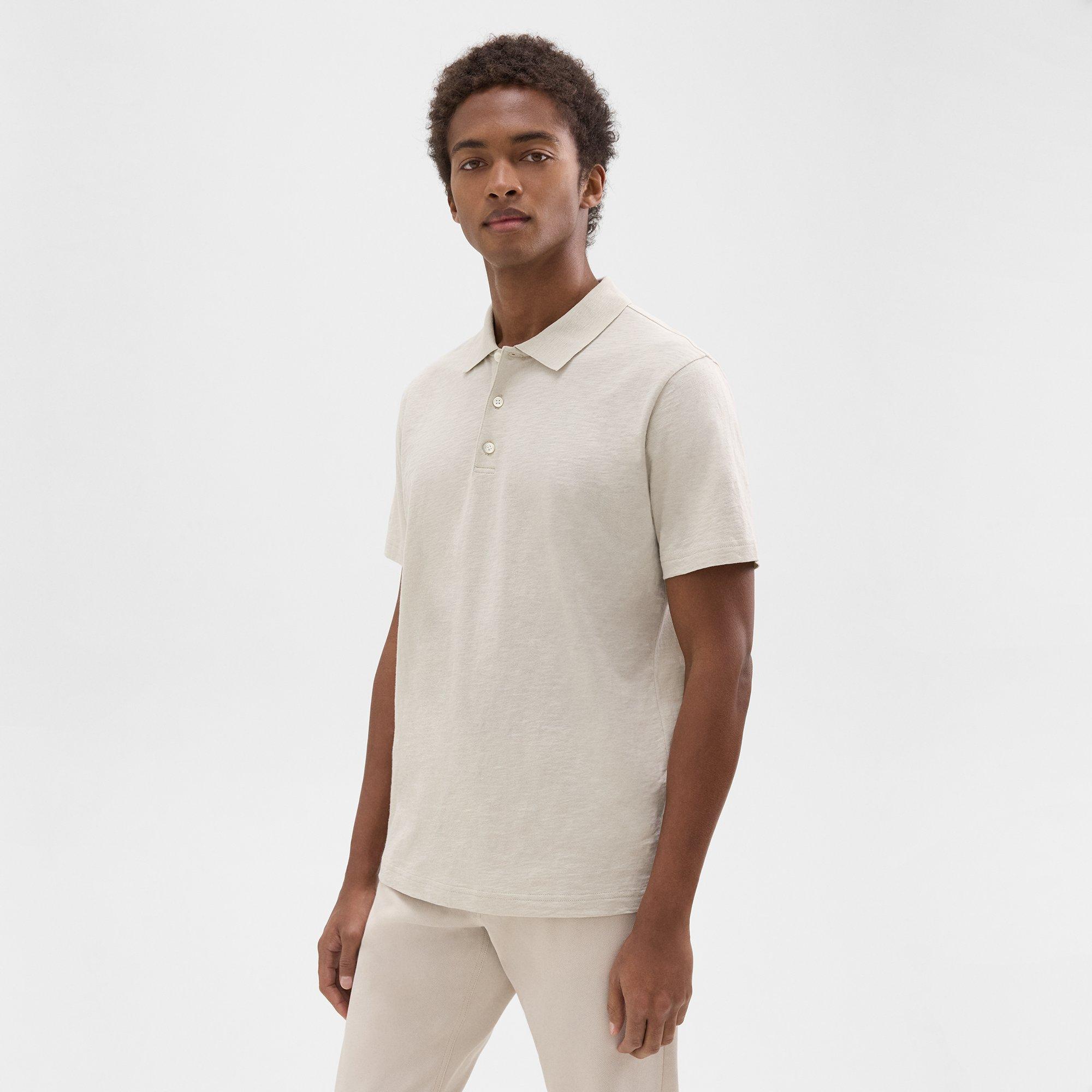 Bron Polo Shirt in Cosmos Slub Cotton