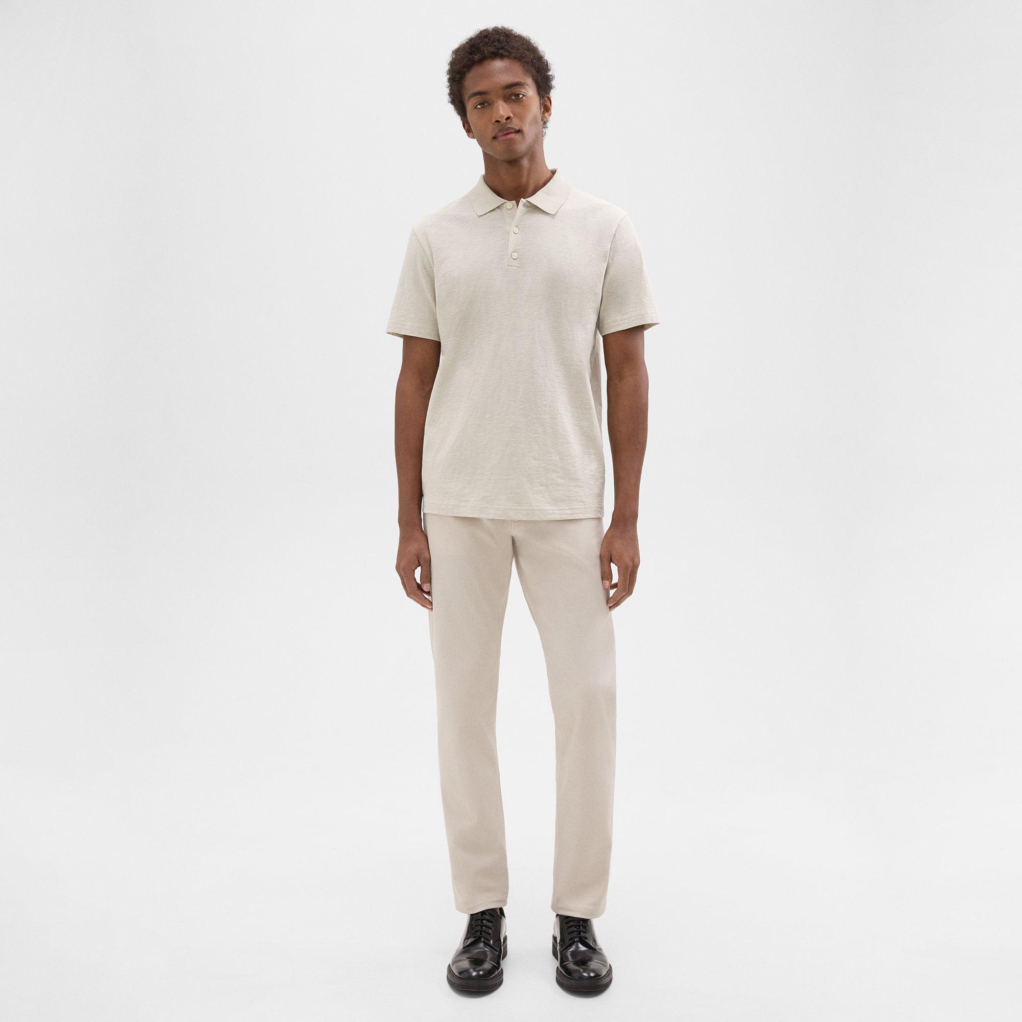 Bron Polo Shirt in Cosmos Slub Cotton