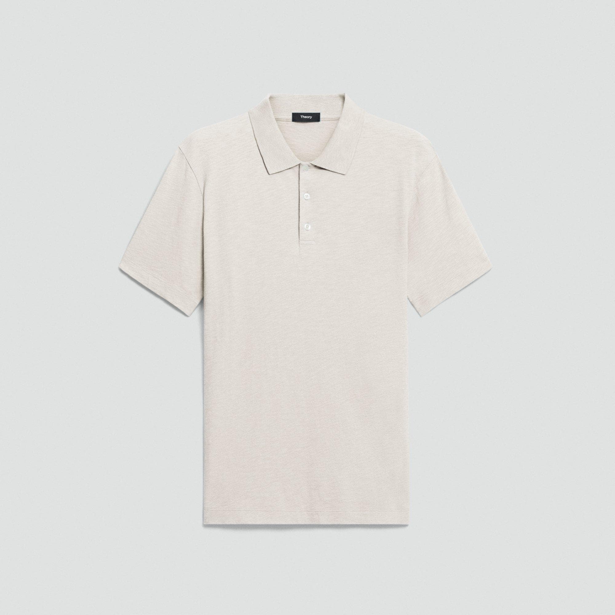 Bron Polo Shirt in Cosmos Slub Cotton