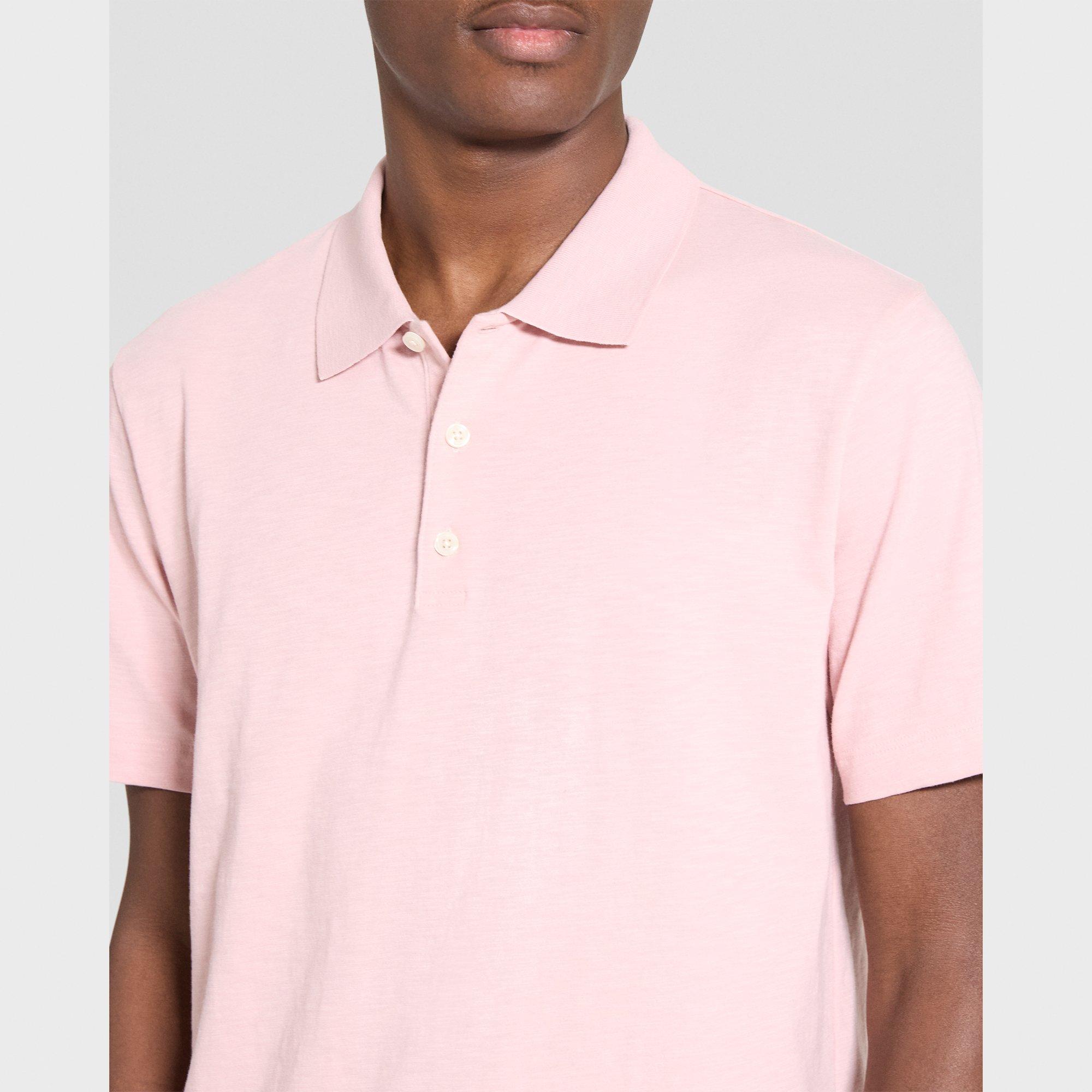 Bron Polo Shirt in Cosmos Slub Cotton