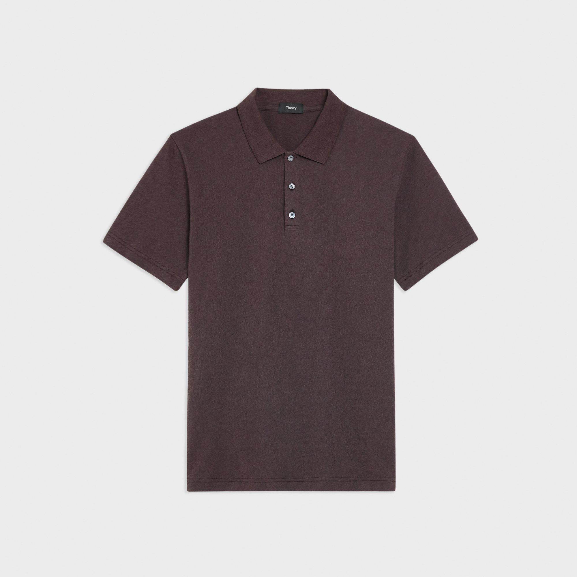 Bron Polo Shirt in Cosmos Slub Cotton