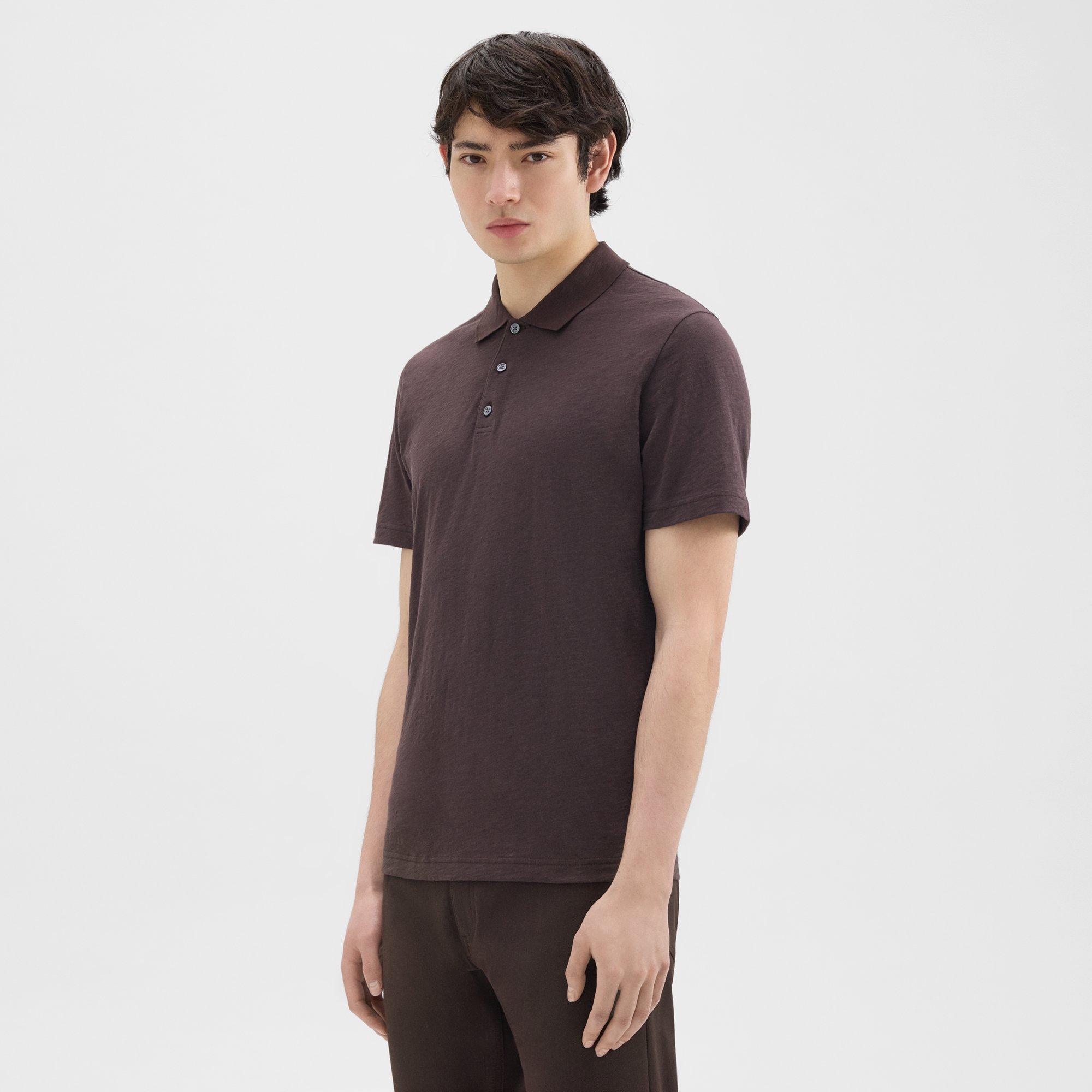 Bron Polo Shirt in Cosmos Slub Cotton