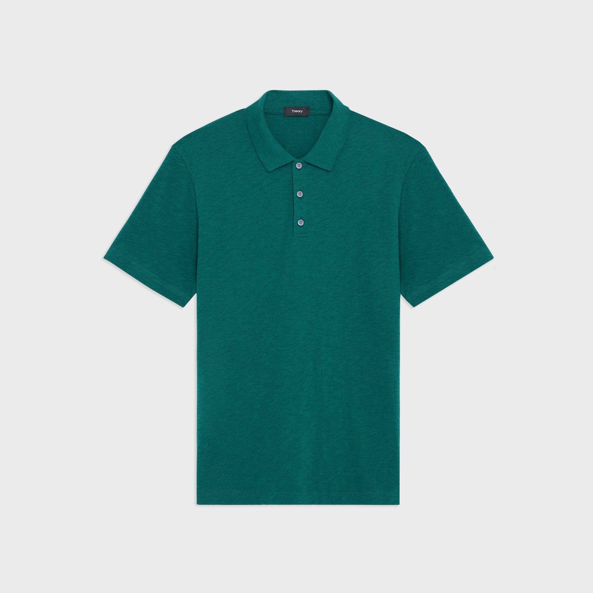 Bron Polo Shirt in Cosmos Slub Cotton