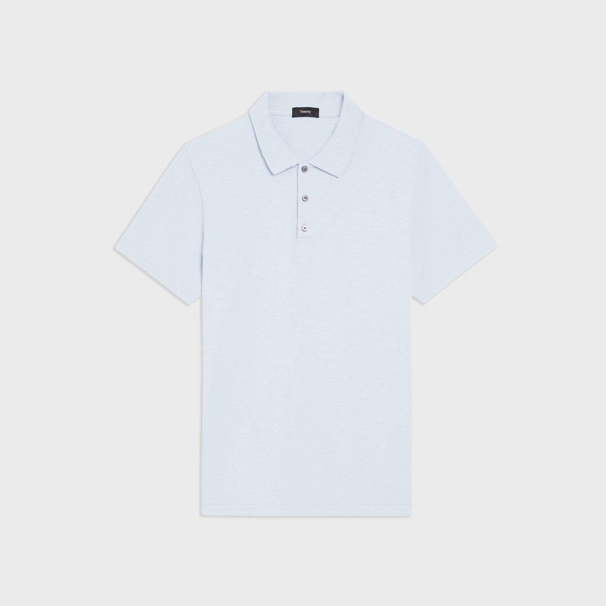 Bron Polo Shirt in Cosmos Slub Cotton