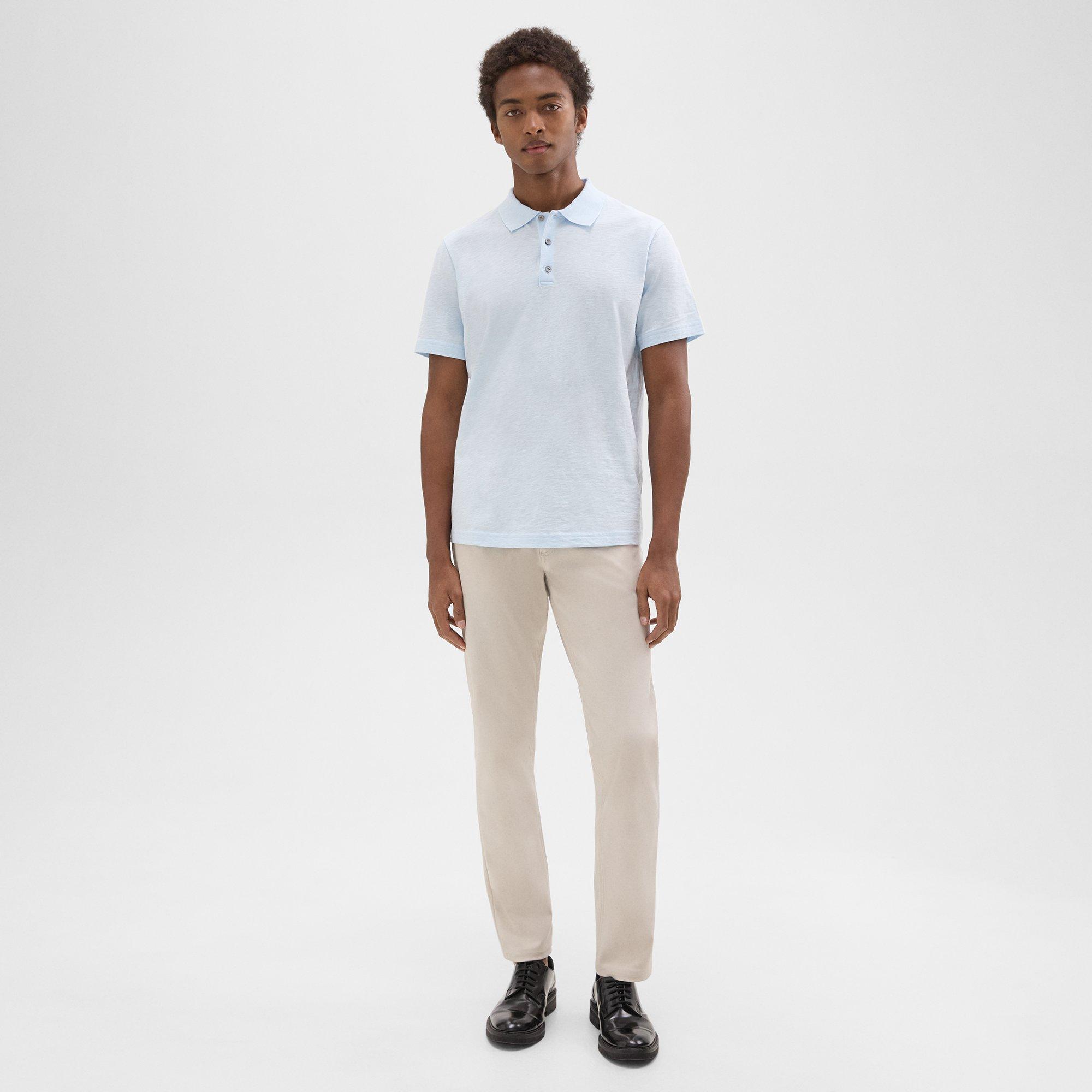 Bron Polo Shirt in Cosmos Slub Cotton