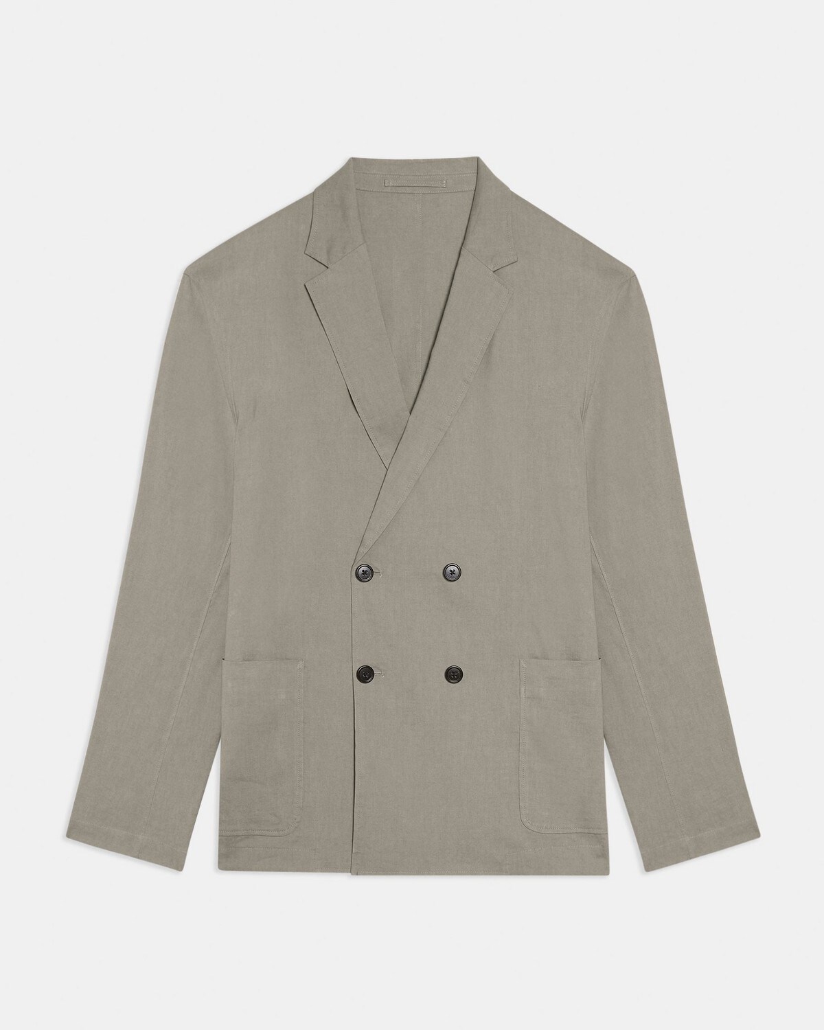 Clinton Double-Breasted Blazer in Good Linen