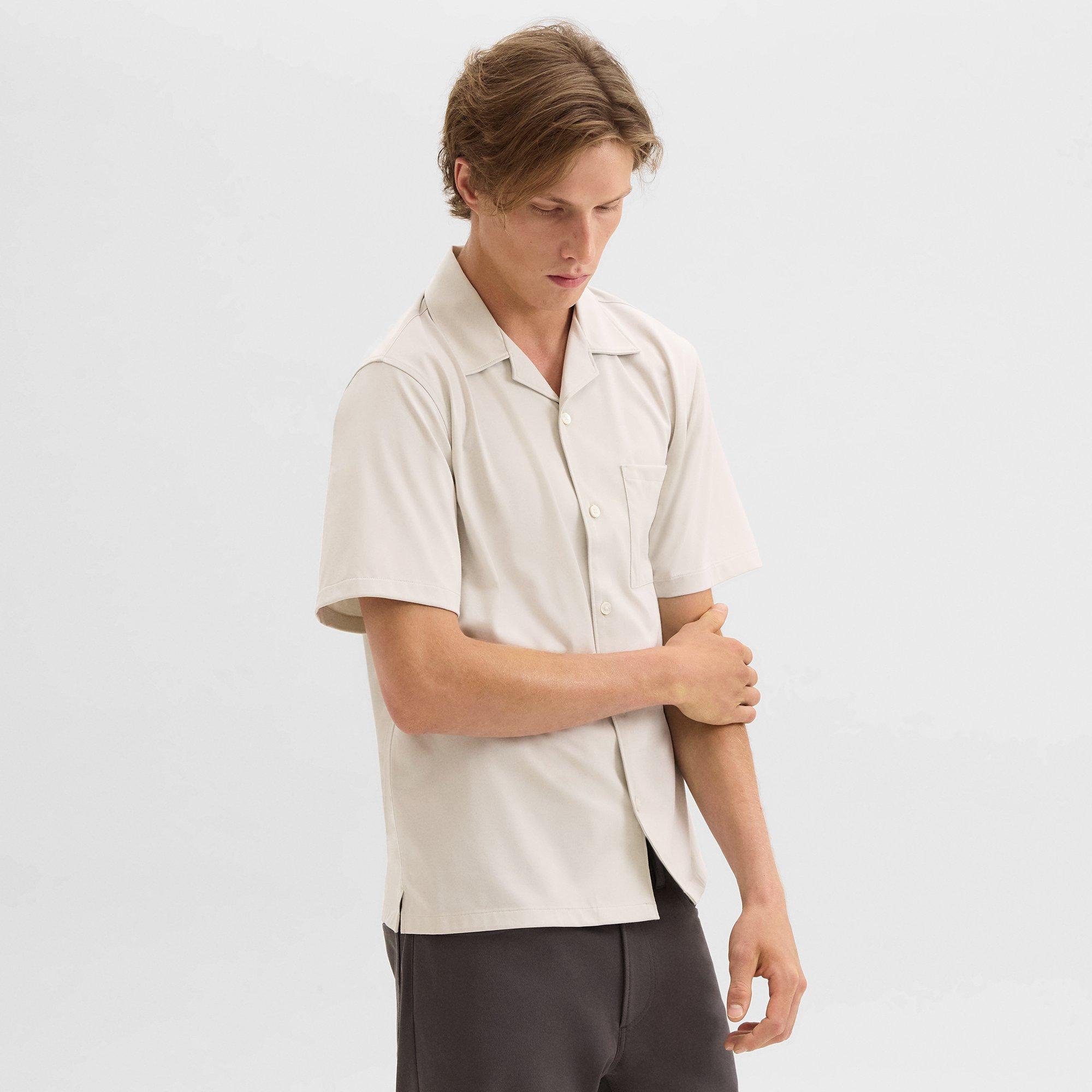 Noll Short-Sleeve Shirt in Structure Knit