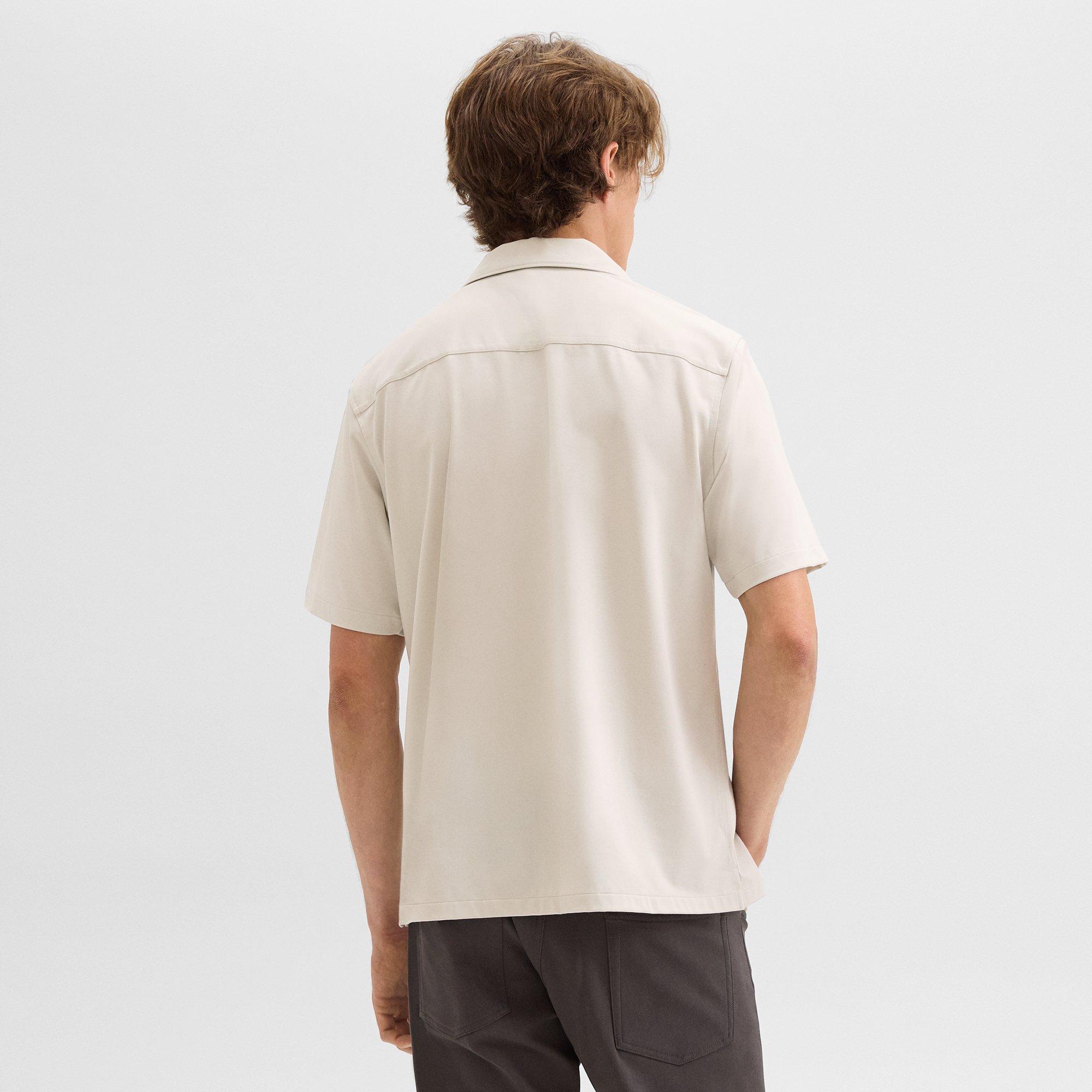 Noll Short-Sleeve Shirt in Structure Knit