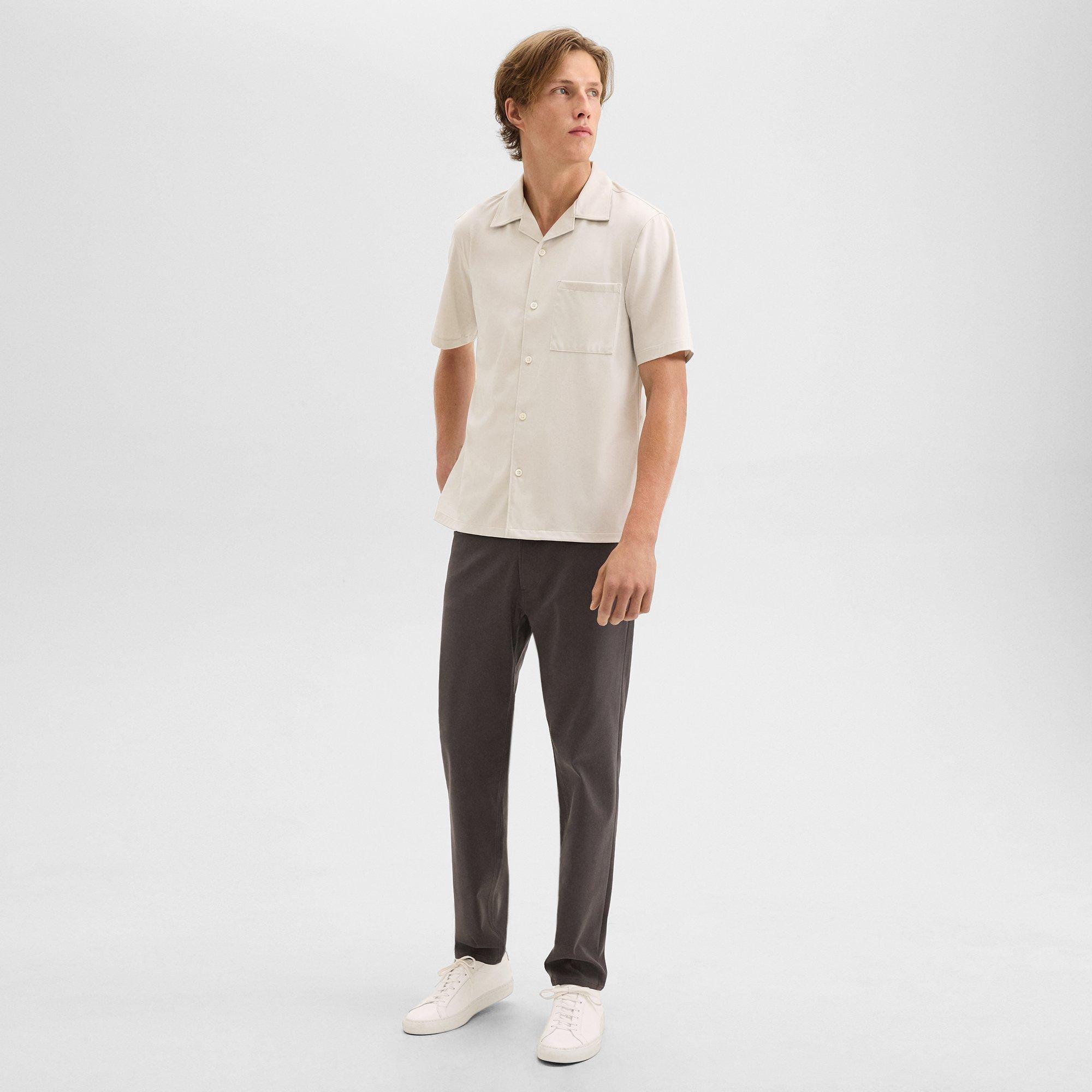Noll Short-Sleeve Shirt in Structure Knit