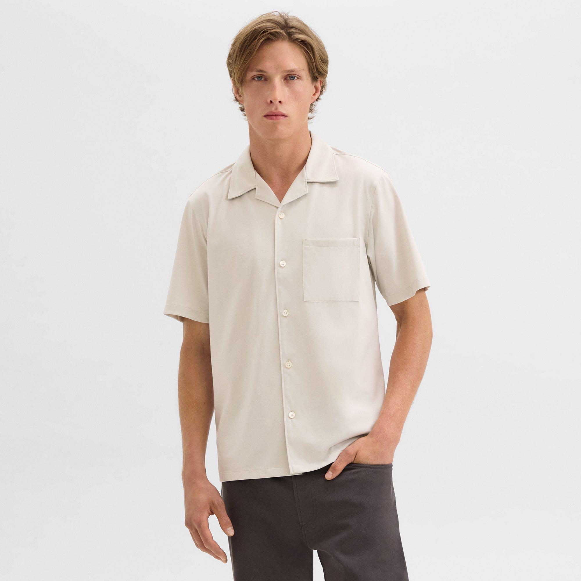 Noll Short-Sleeve Shirt in Structure Knit