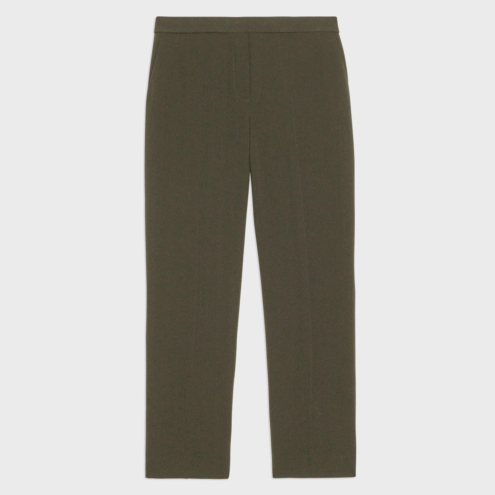 Treeca Pull-On Trouser in Striped Admiral Crepe