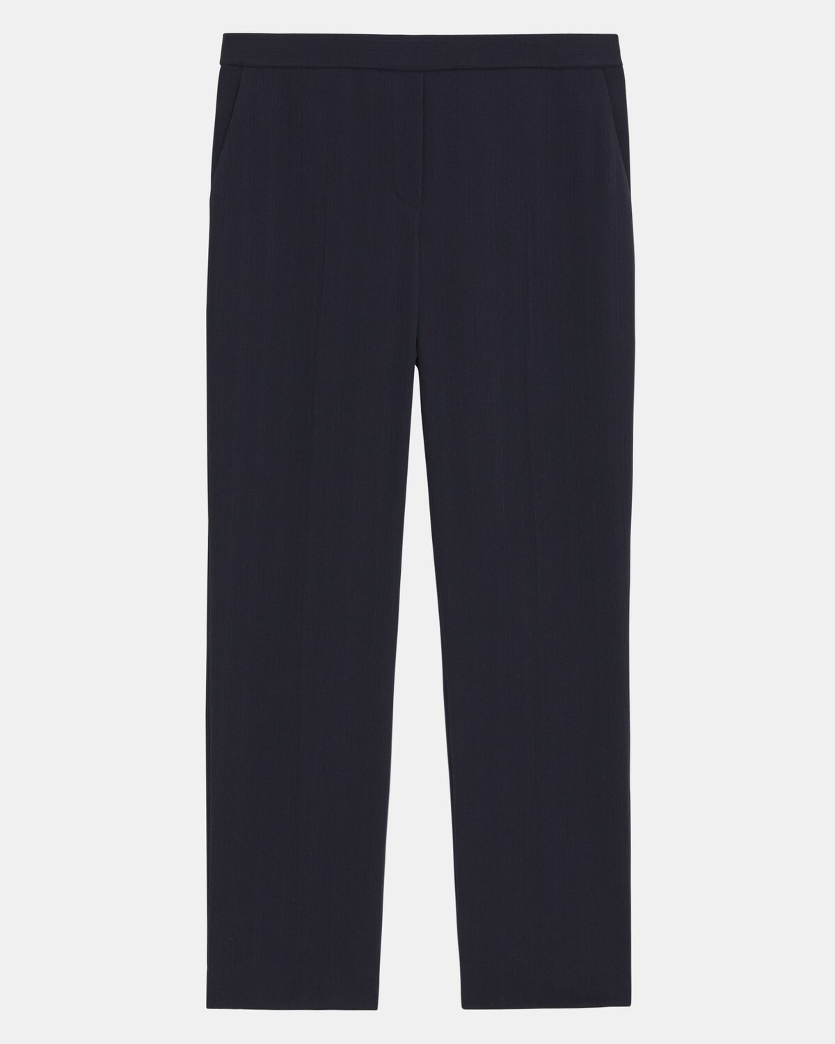 Treeca Pull-On Trouser in Striped Admiral Crepe