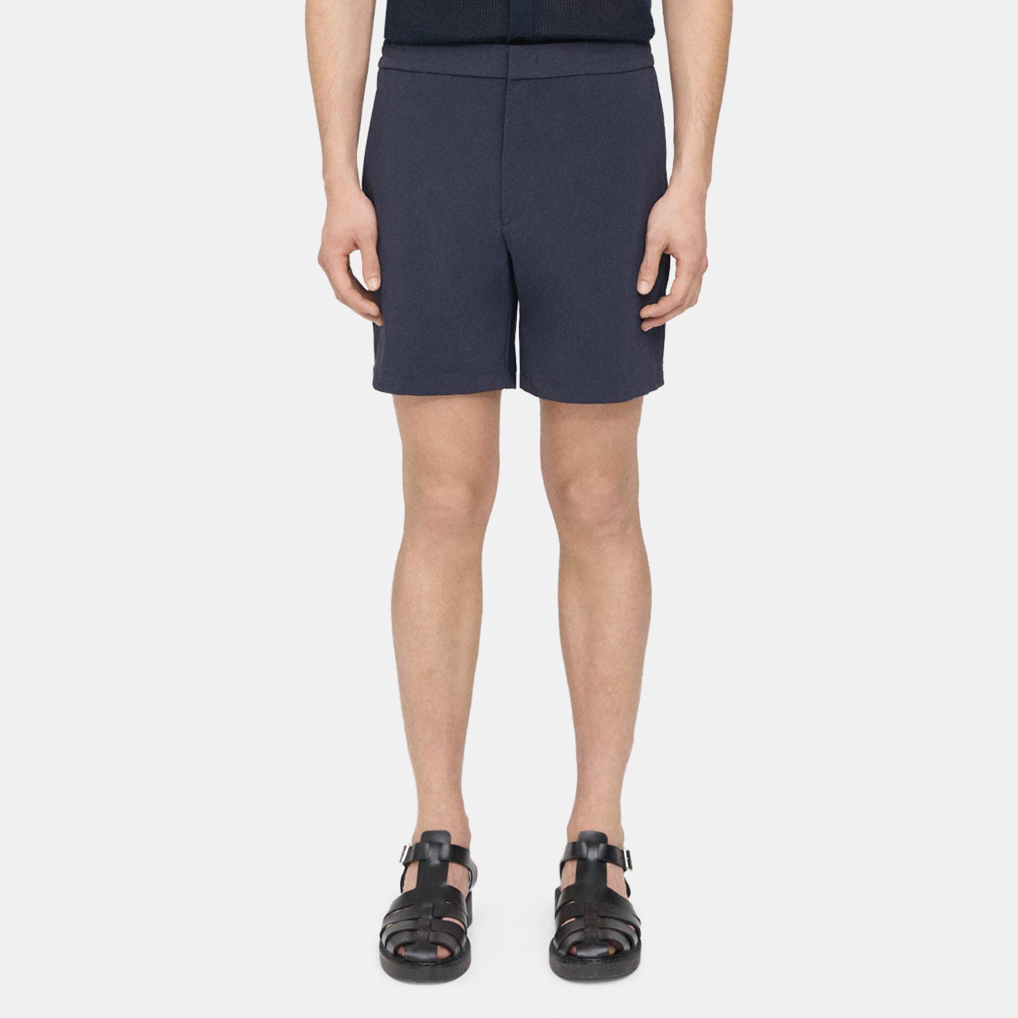 Theory Curtis Drawstring Short in Precision Ponte