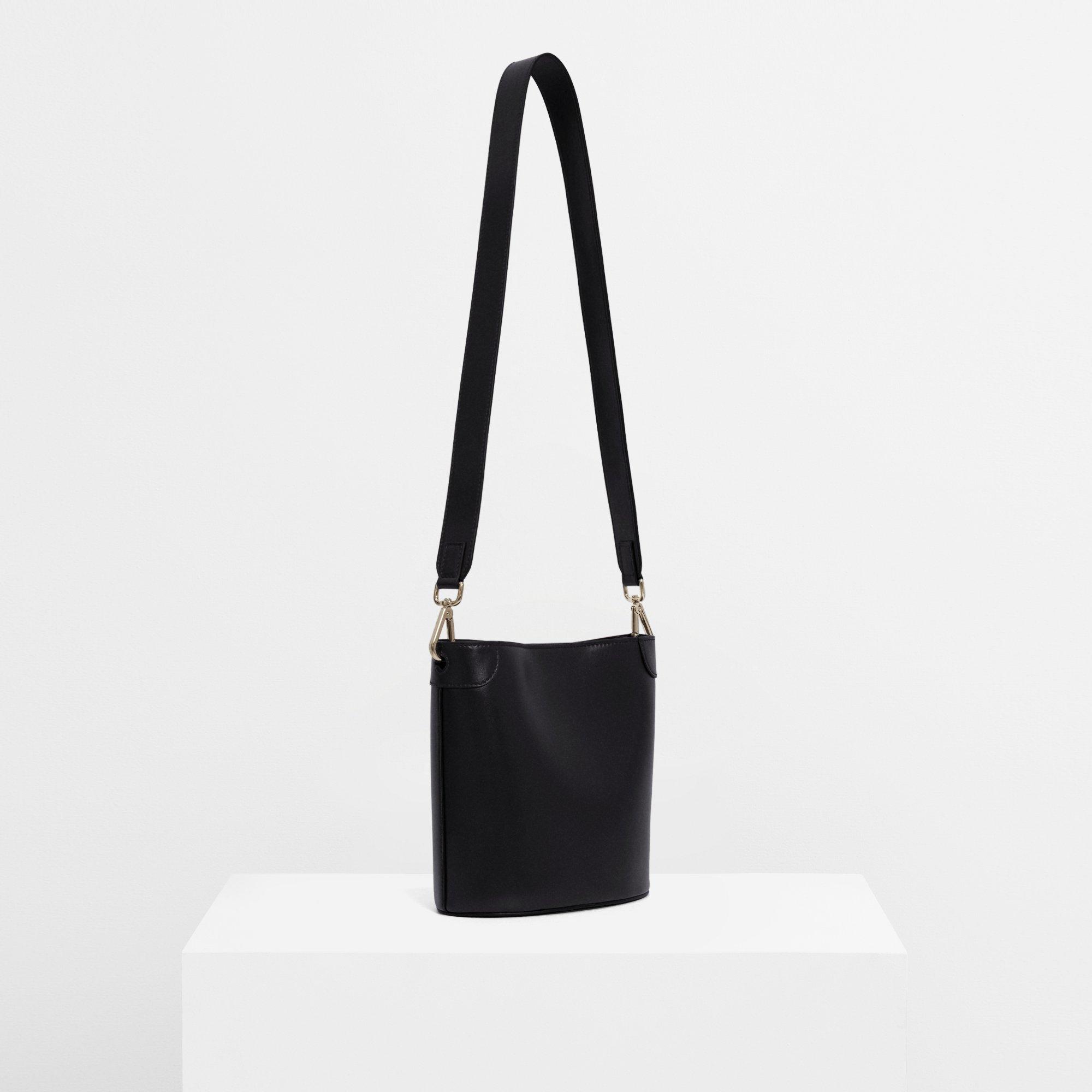 Small Bucket Bag in Leather