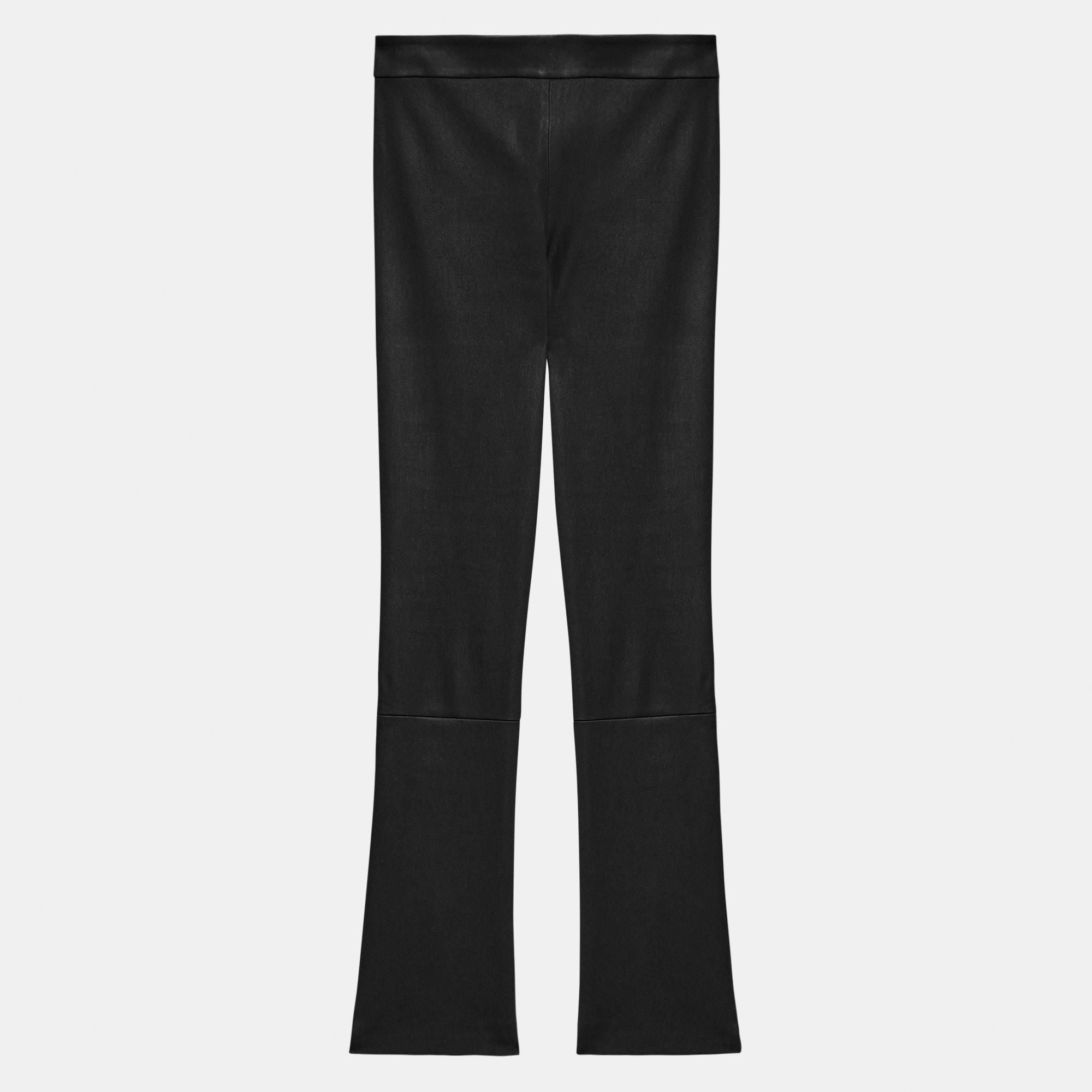 Slim Kick Pant aus Leder