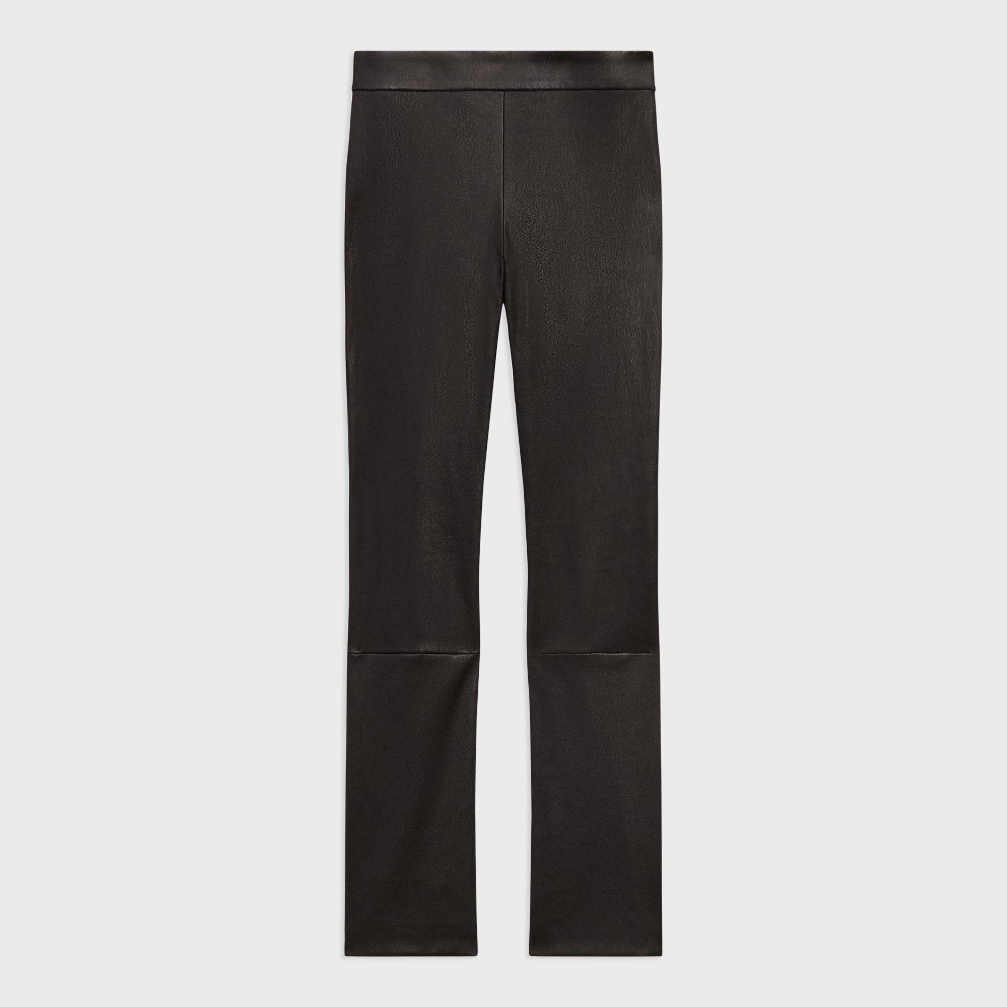 Slim Kick Pant aus Leder