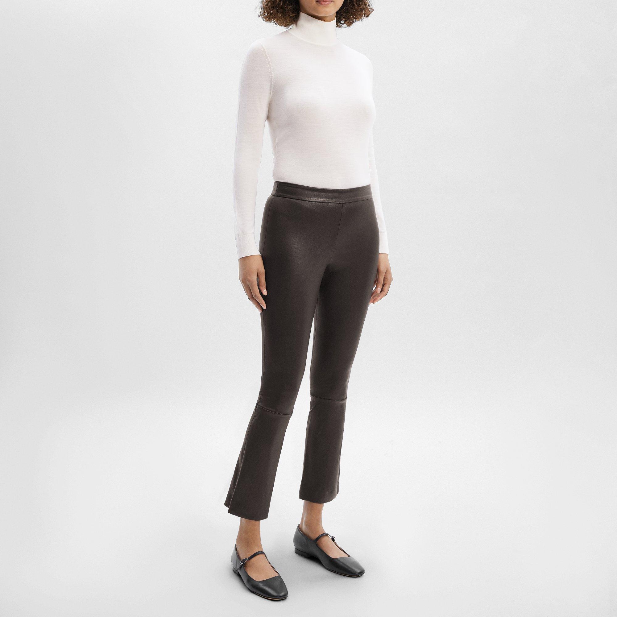 Slim Kick Pant in Leather