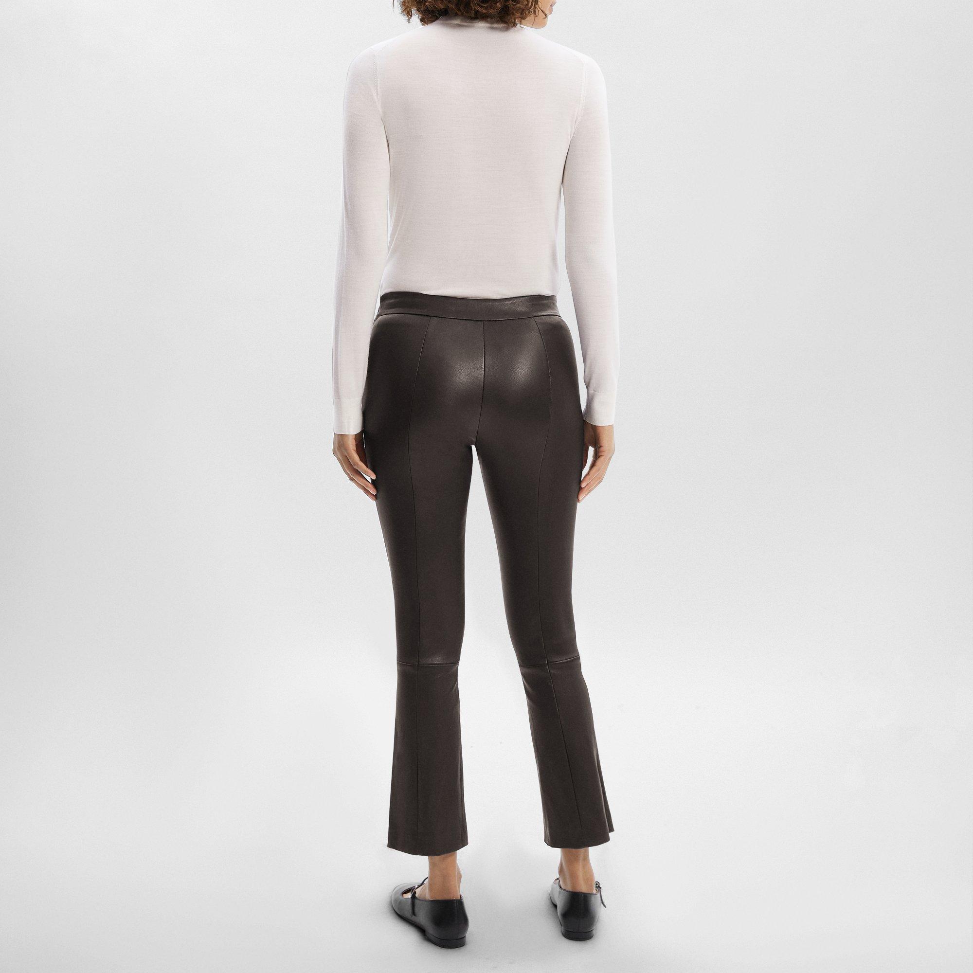 Slim Kick Pant in Leather