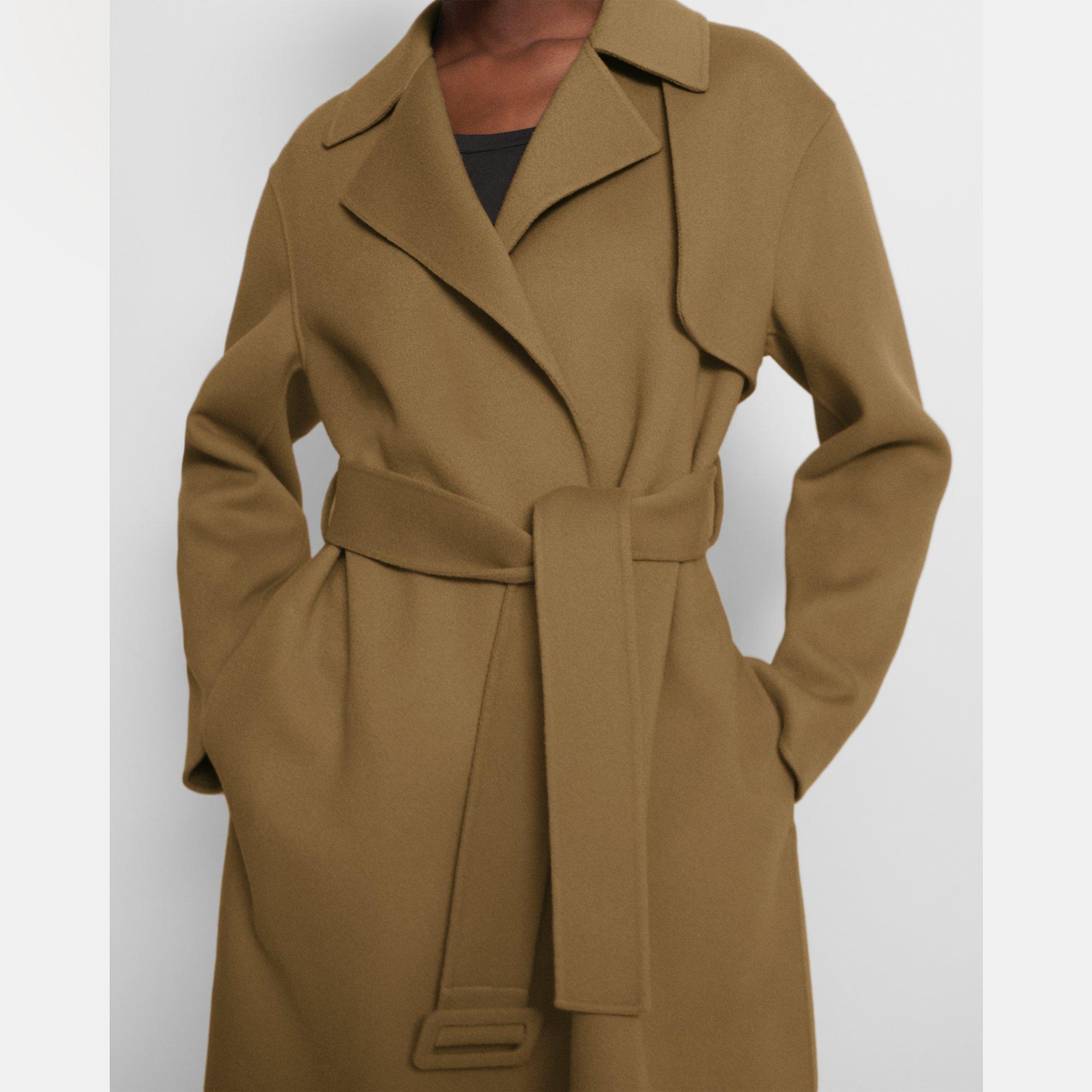 Theory cashmere 2025 wrap trench